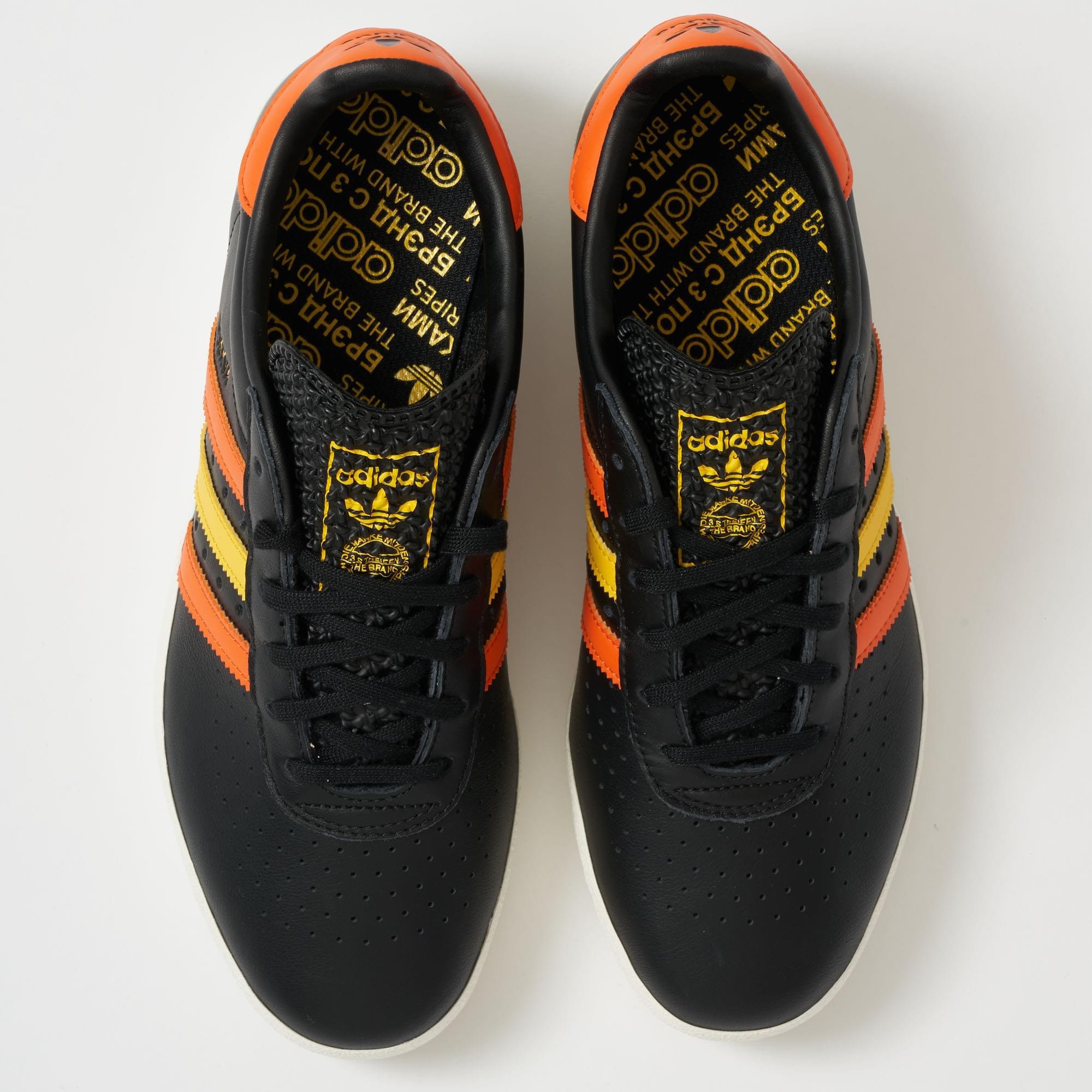 adidas 350 black orange yellow
