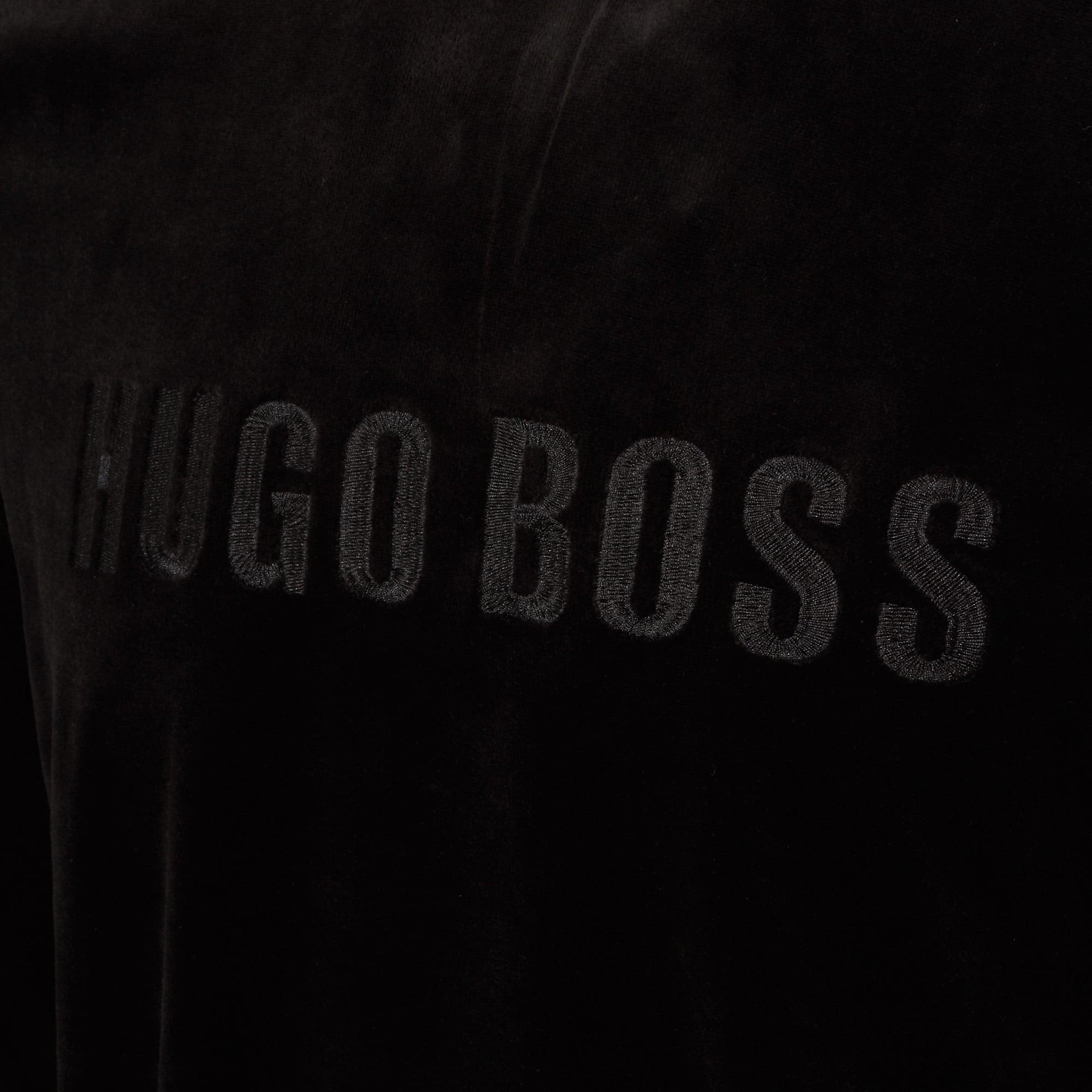 hugo boss velour jumper