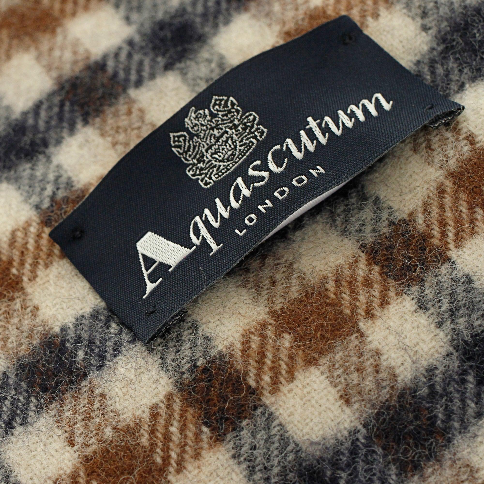 Aquascutum Lambswool Club Check Scarf - Vicuna for Men | Lyst UK