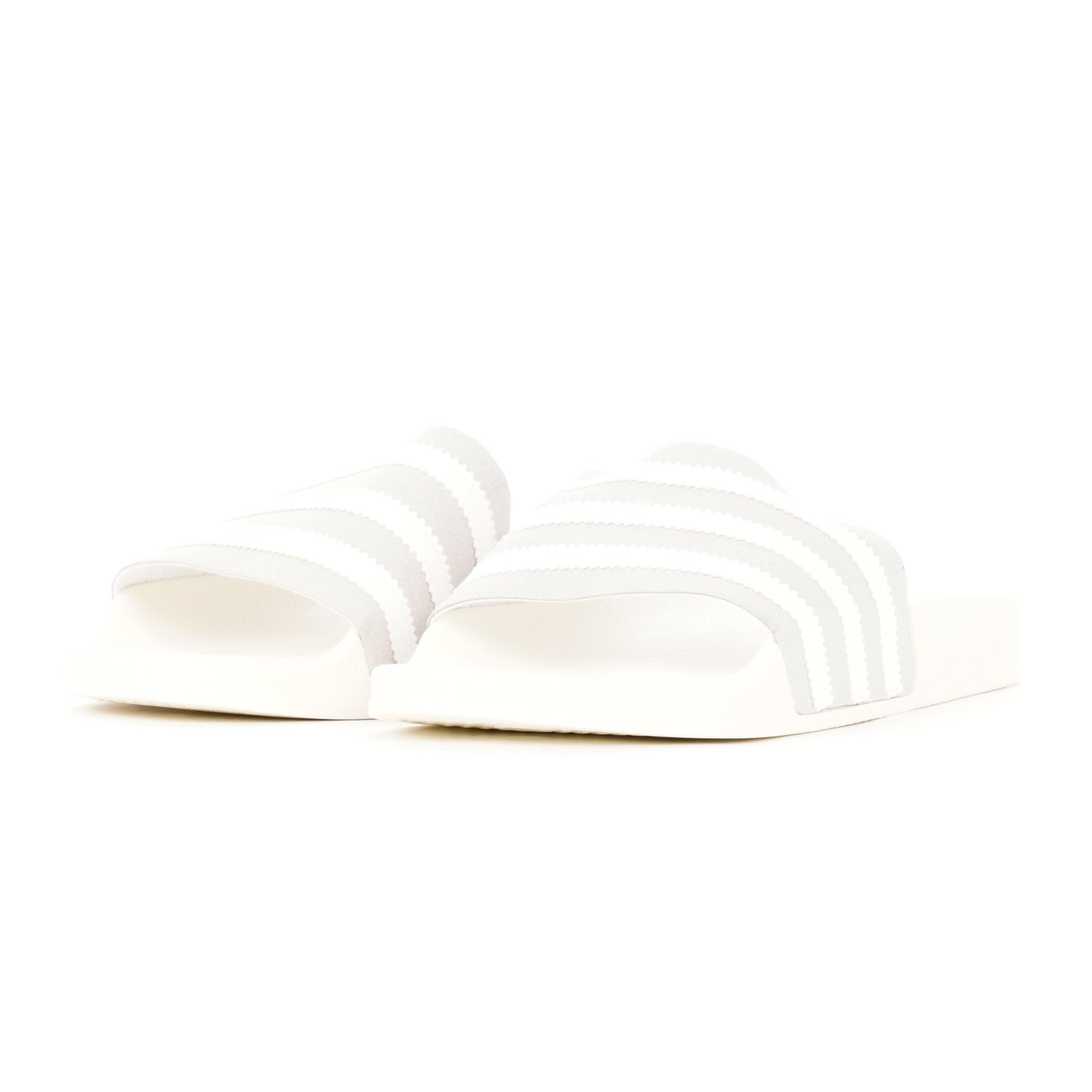 adilette slides white