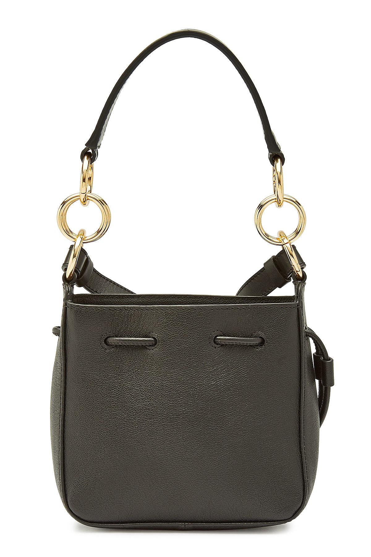 See By Chloé Leather Small Tony Bucket Bag in Black - Lyst