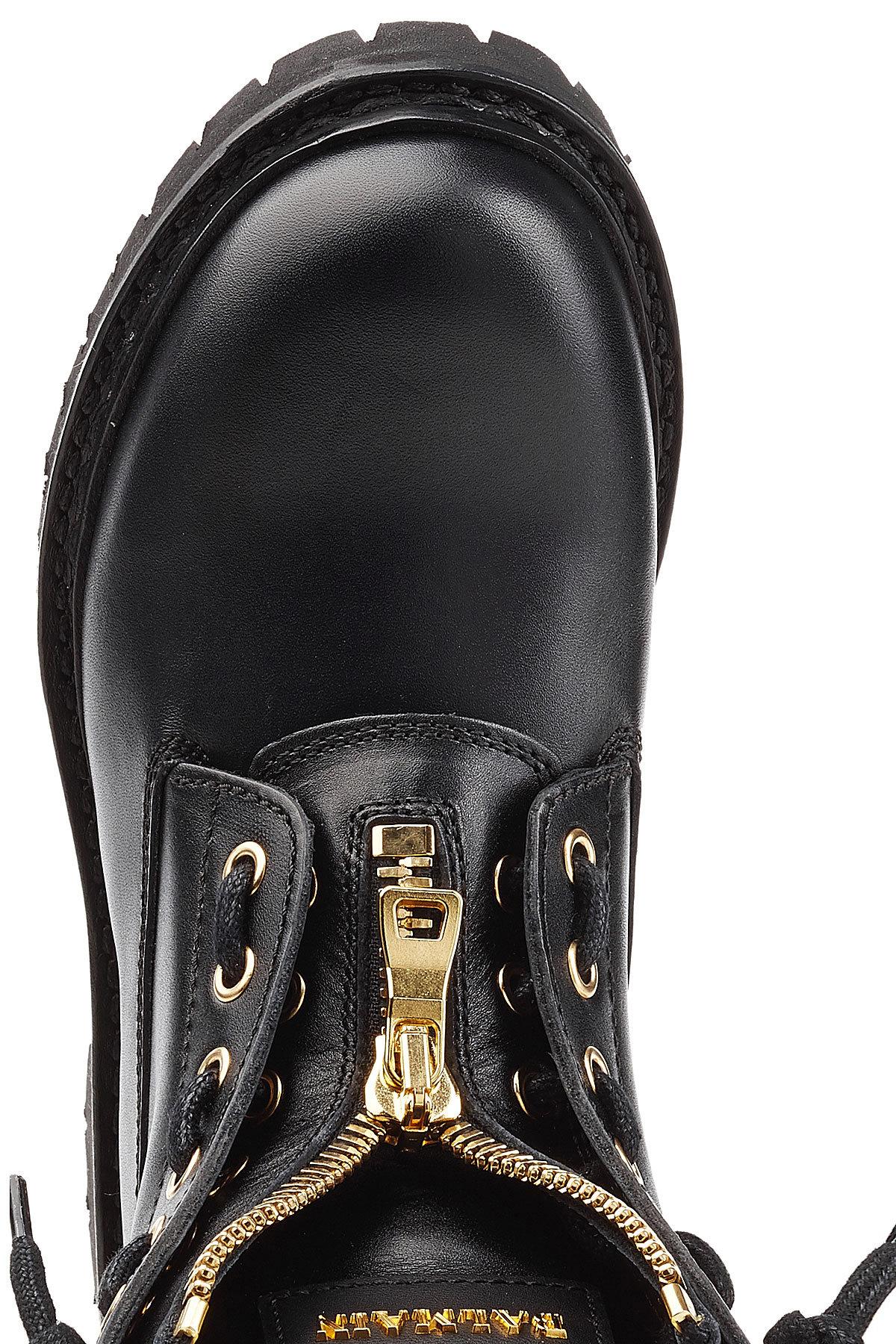 Balmain Taiga Leather Ankle Boots in Black for Men | Lyst