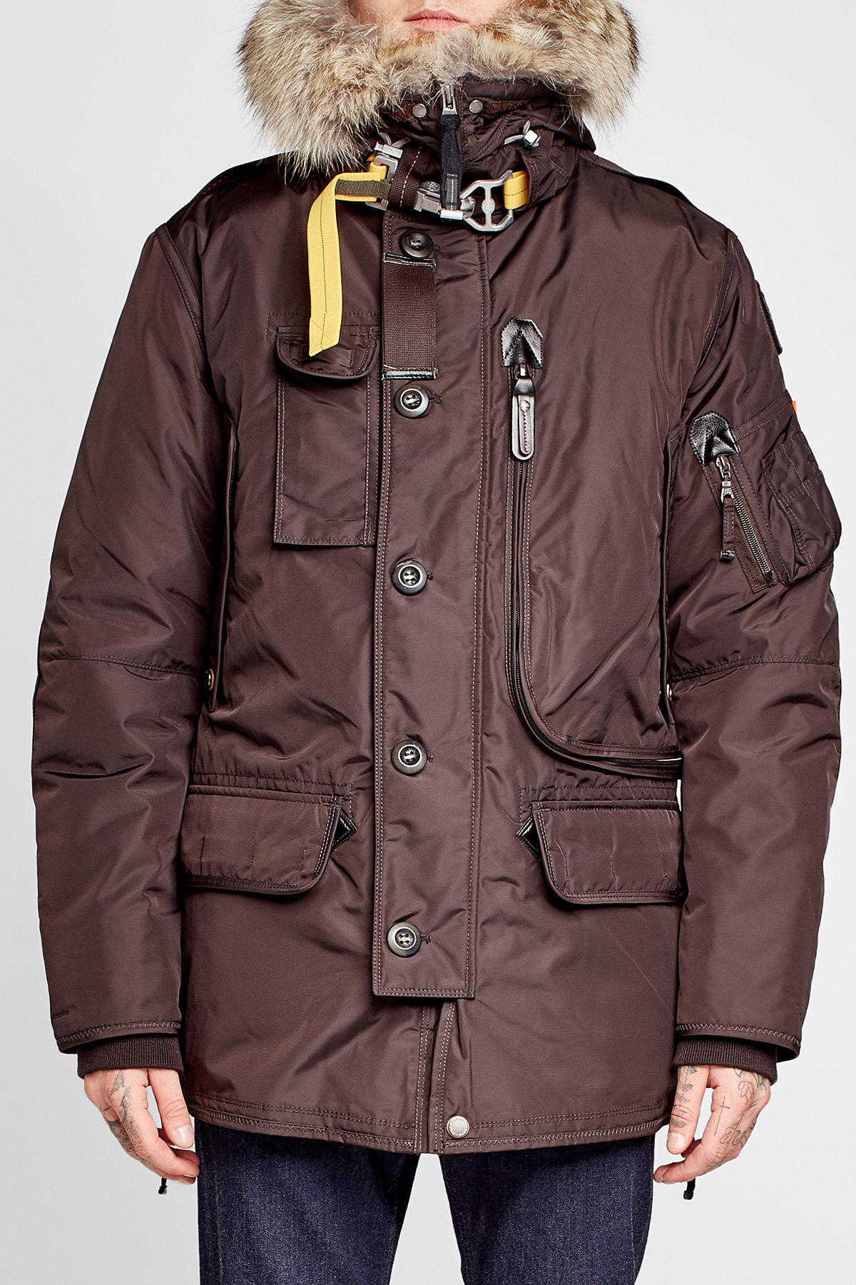 Parajumpers Kodiak Down Jacket With Fur Trimmed Hood for Men Lyst
