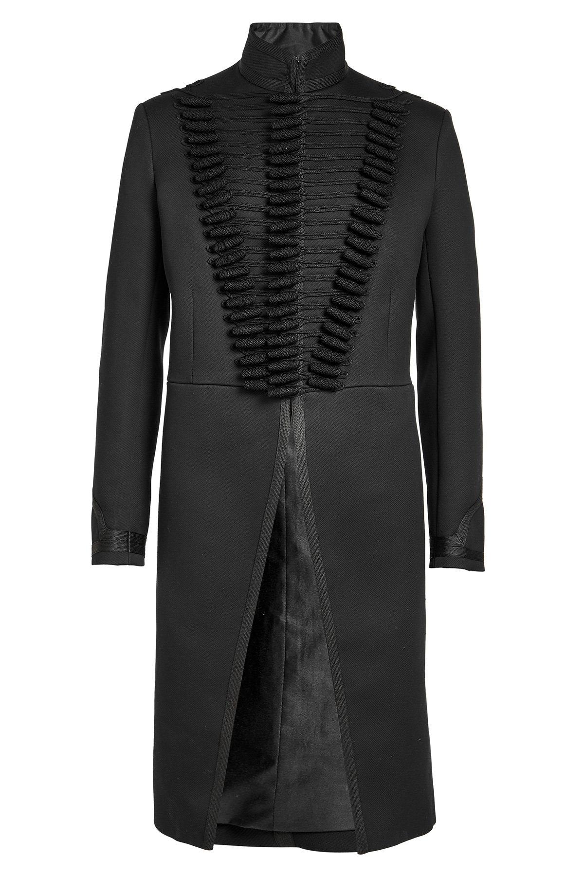 Alexander McQueen Military Coat With Cotton And Silk in Black for Men ...