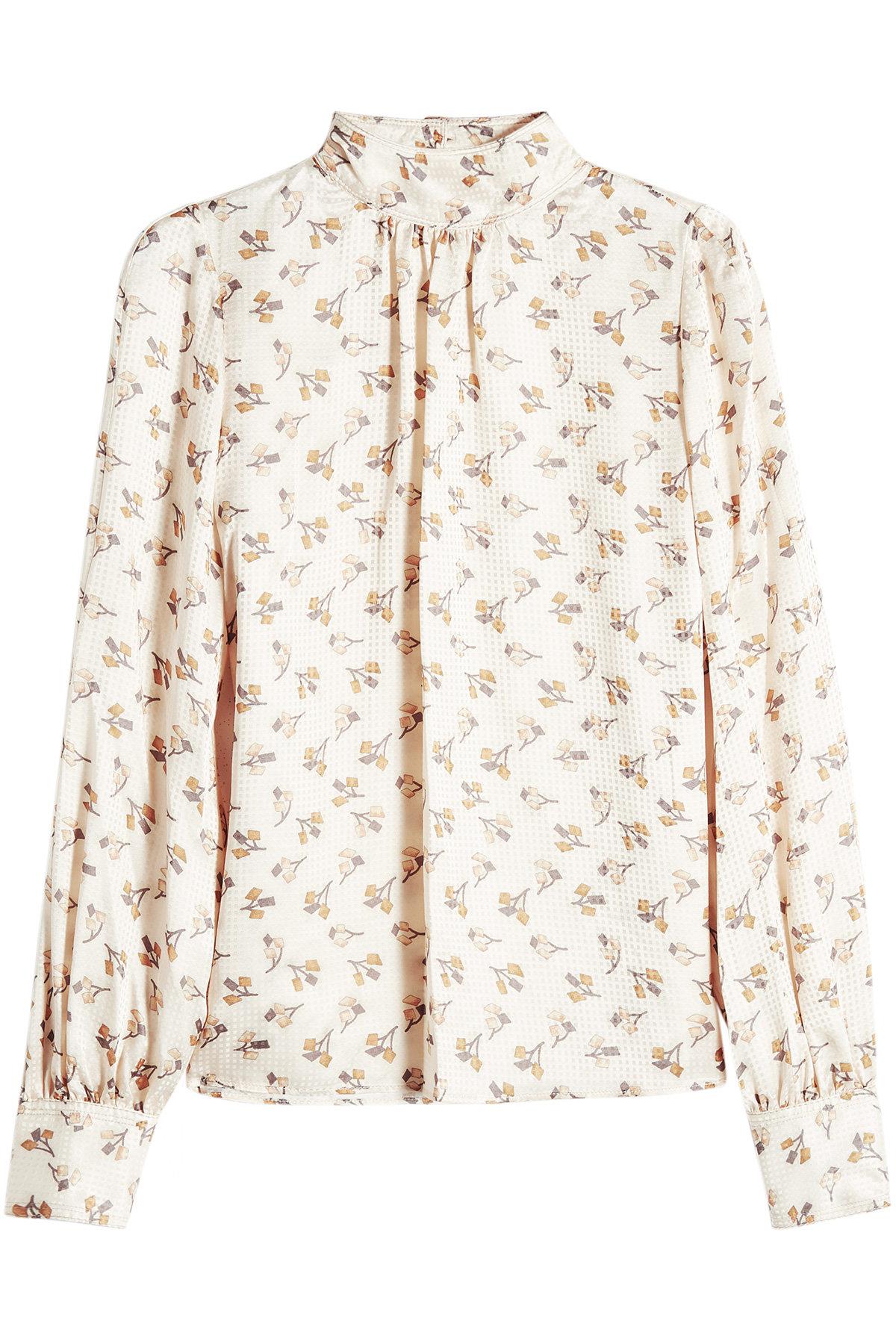 Marc Jacobs Printed Silk Blouse - Lyst