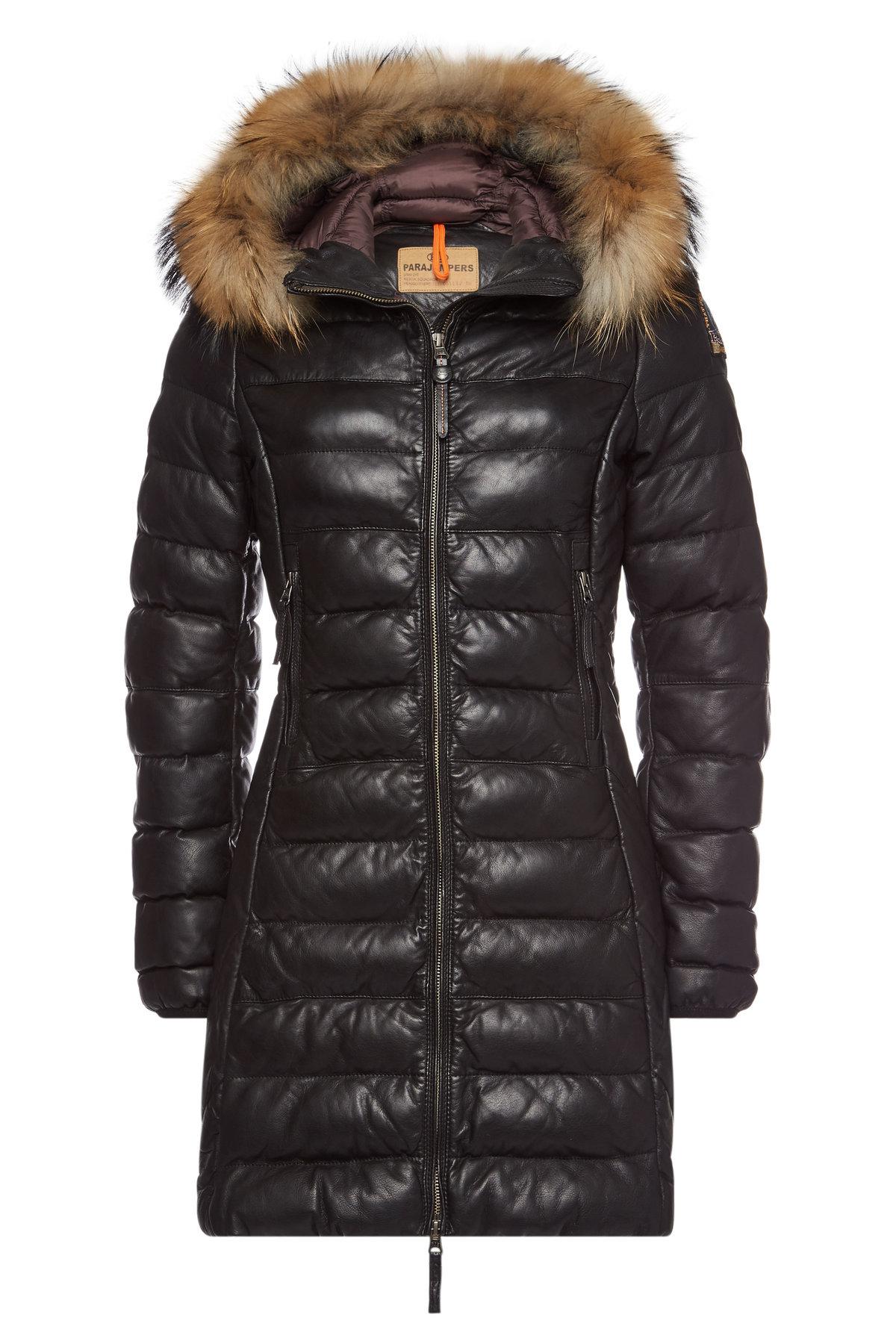 parajumpers demi leather womens parka parajumpers demi leather womens parka