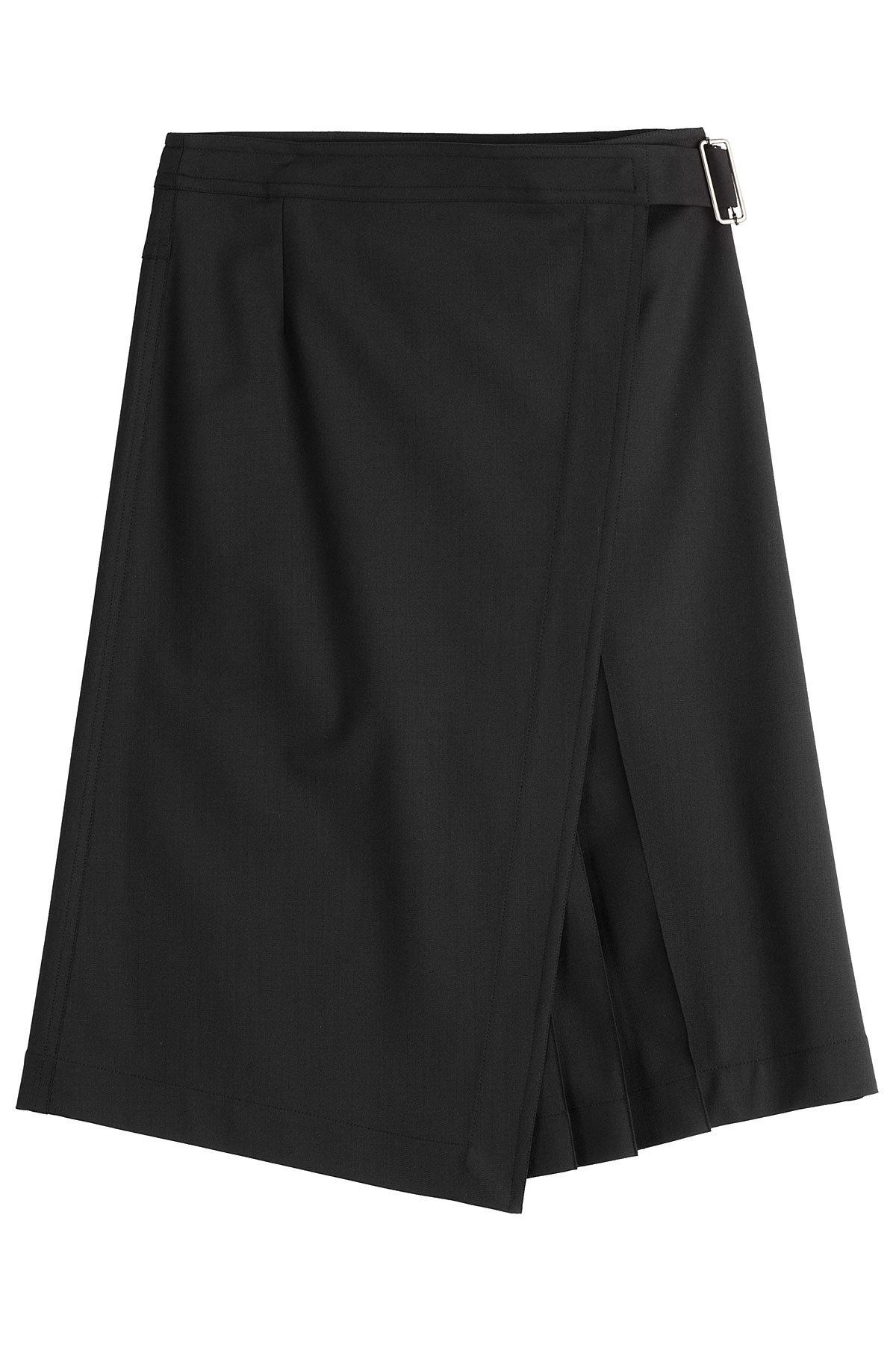 Lyst - Jil Sander Navy Skirt With Virgin Wool in Black - Save 21%