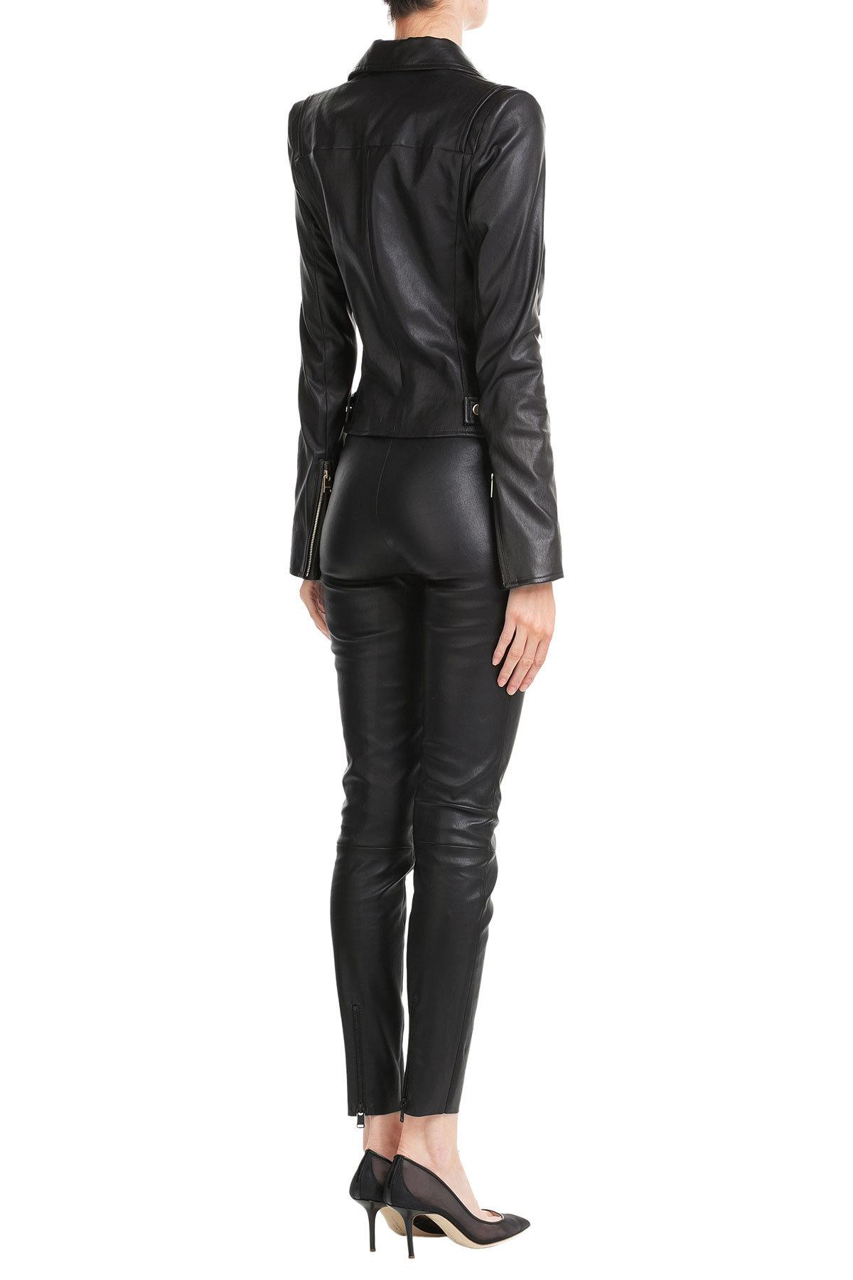 Lyst Jitrois Cropped Leather Leggings in Black