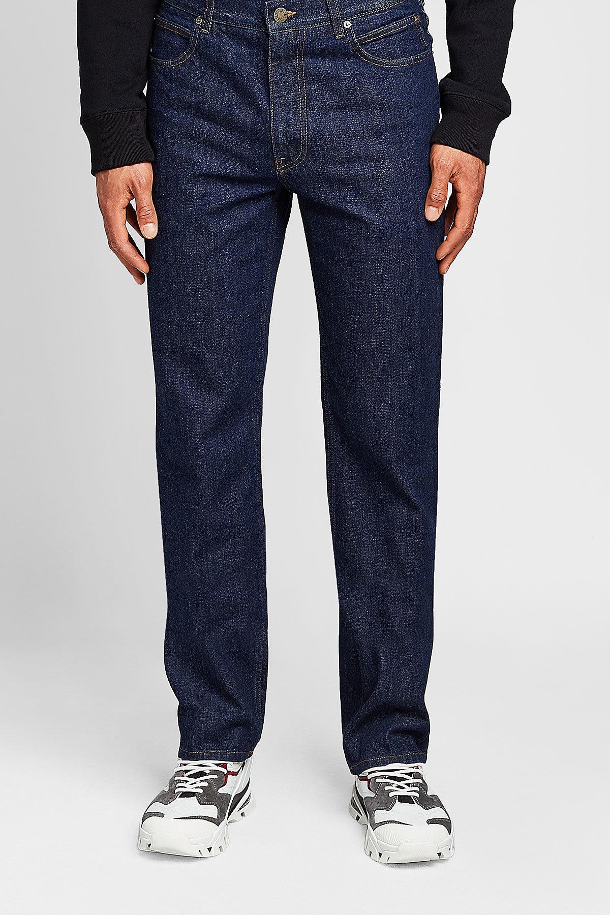 CALVIN KLEIN 205W39NYC Straight Jeans With Contrast Stitching in Blue ...