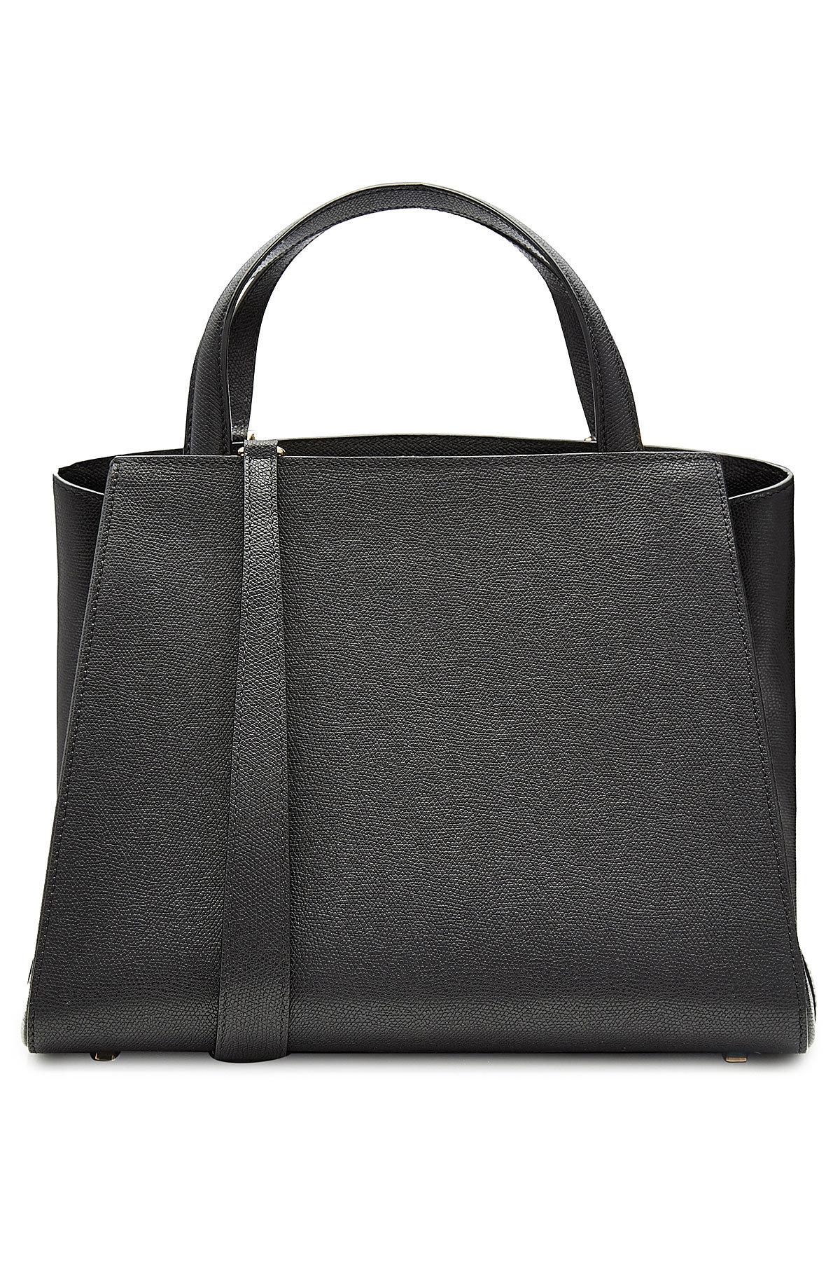 Valextra Leather Tote Bag - Lyst