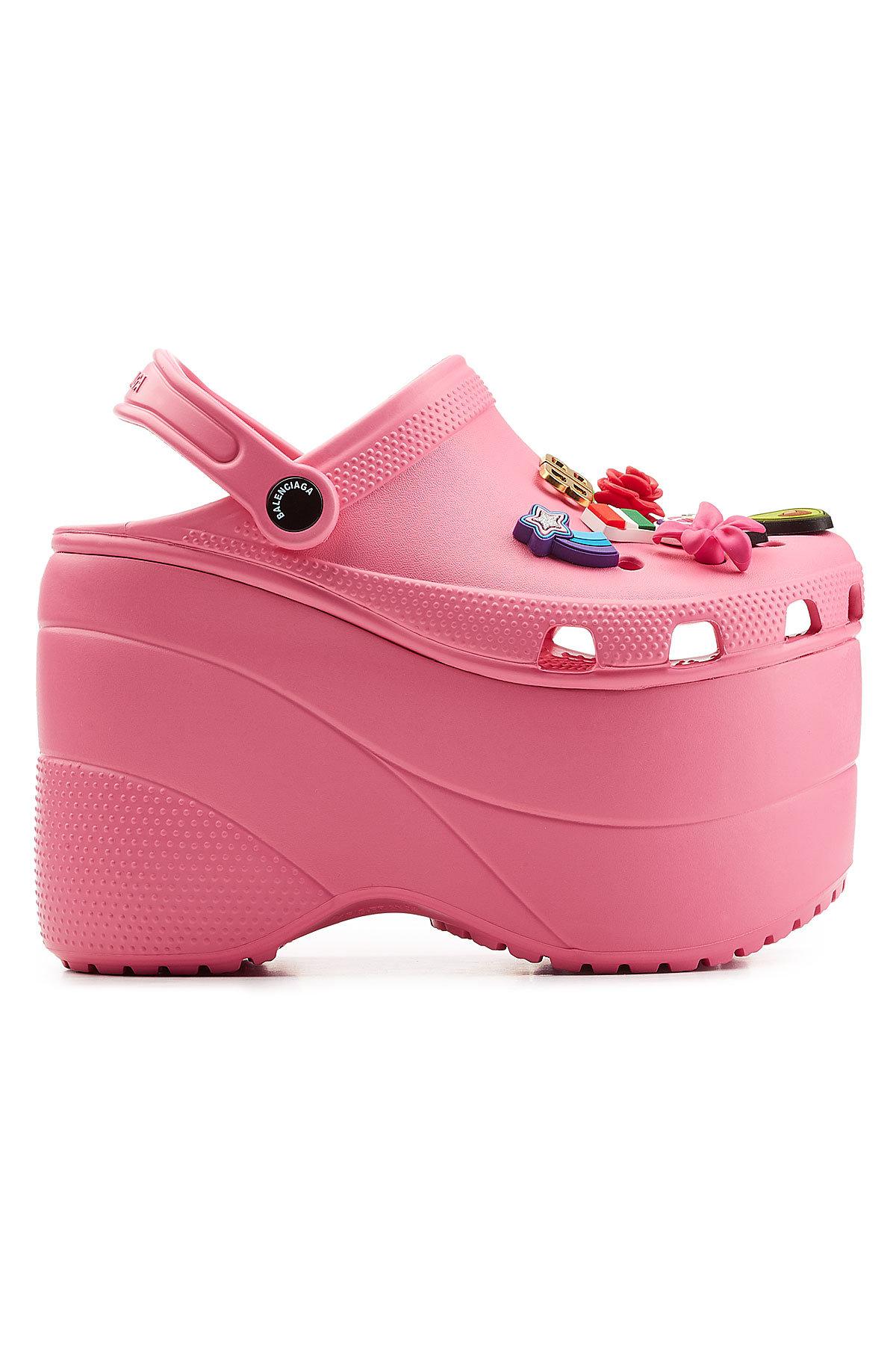 Lyst - Balenciaga Platform Crocs in Pink