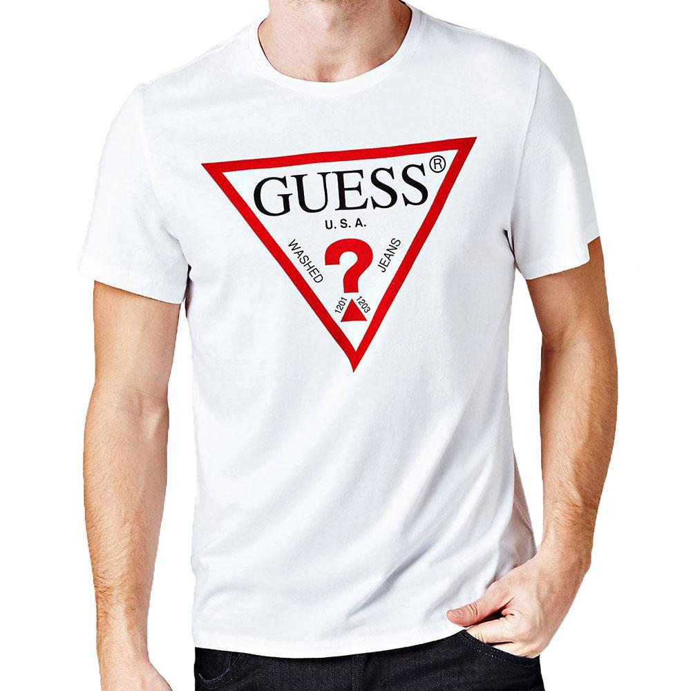 guess white tee shirt