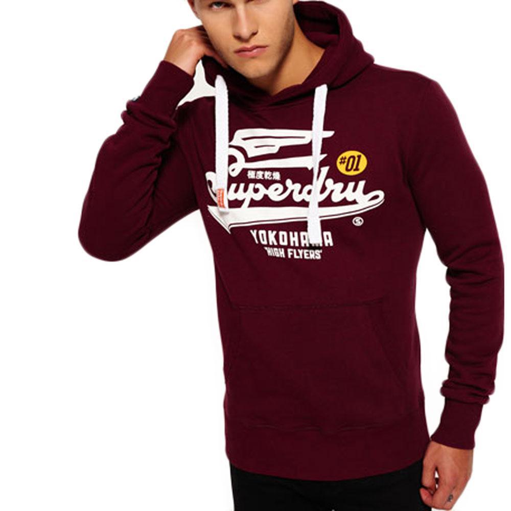 Superdry Cotton Mens High Flyer Reworked Hoodie in Burgundy (Red) for Men -  Lyst