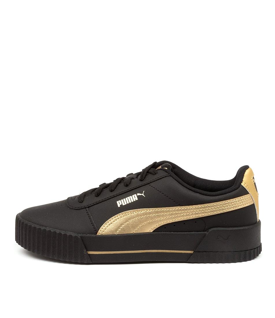 PUMA 373229 Carina Meta20 Pm Black Gold Sneakers - Lyst