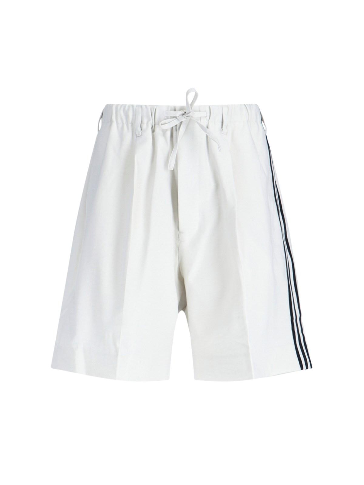 Y-3 '3-stripe' Shorts in White | Lyst