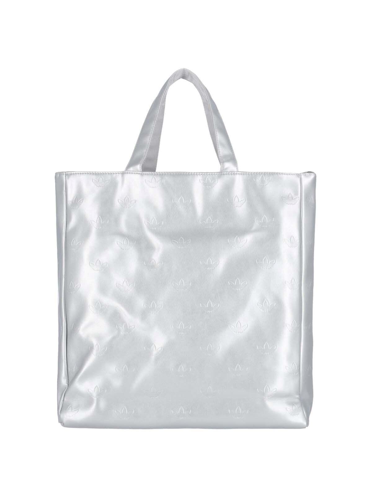 【ADIDAS】Silver Tote Bag ★ キラキラでかわいい！ ADIDAS】Silver Tote Bag ☆ キラキラでかわいい！