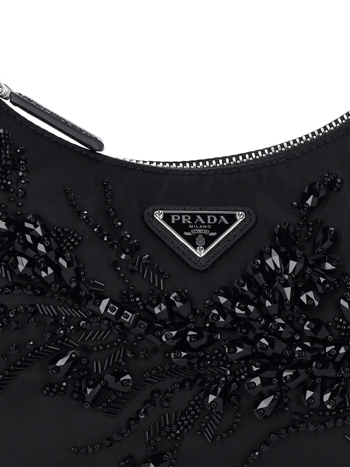 Prada Re-Edition 2005' Rhinestone Crossbody Bag in Black Lyst UK