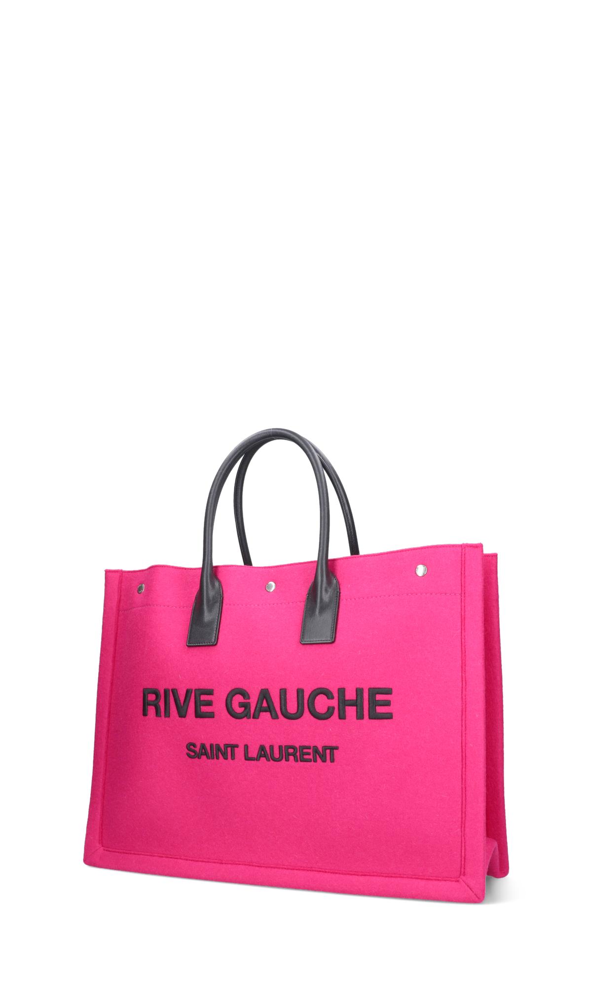 Saint Laurent "rive Gauche" Tote Bag in Pink | Lyst