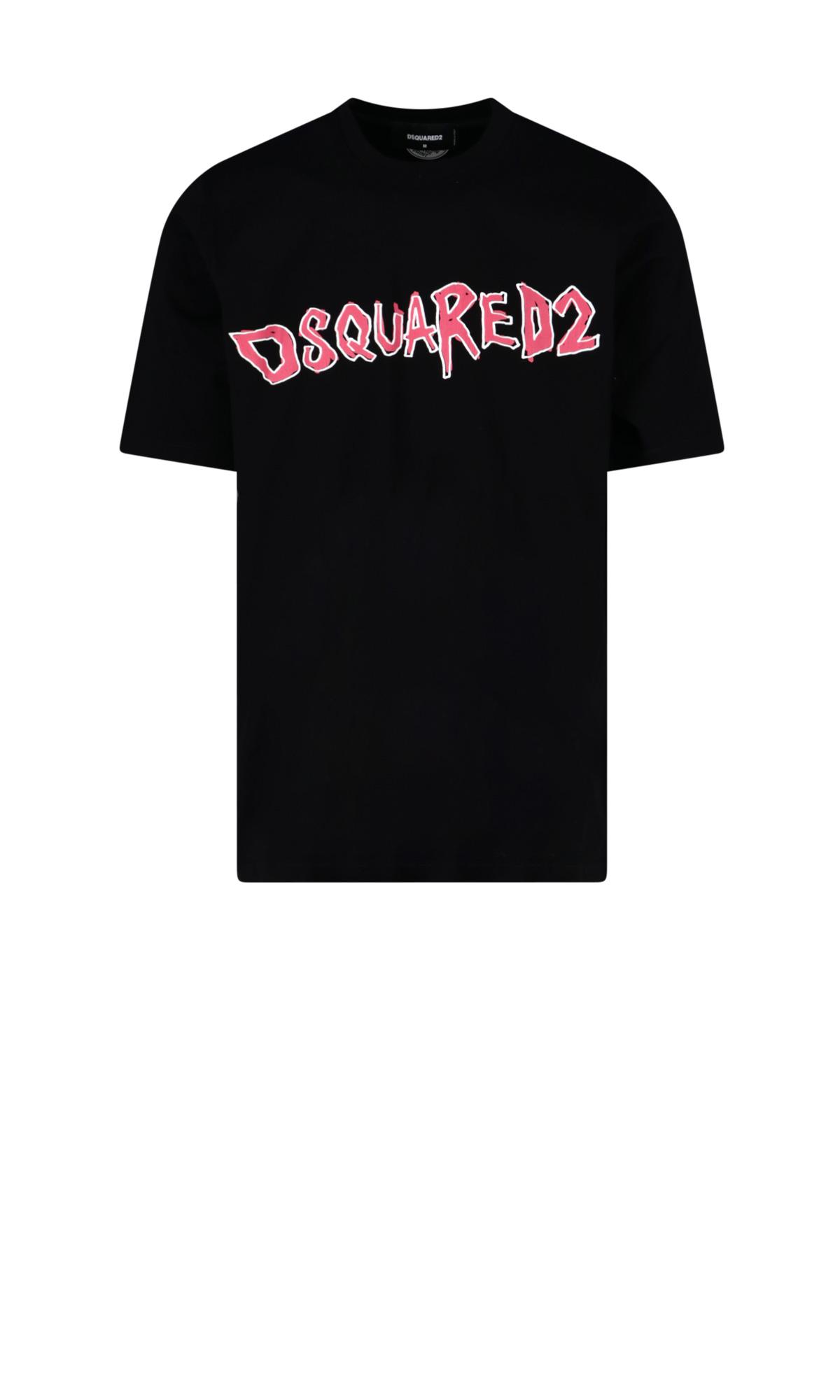 DSquared² 'rock Slouch' T-shirt in Black for Men | Lyst