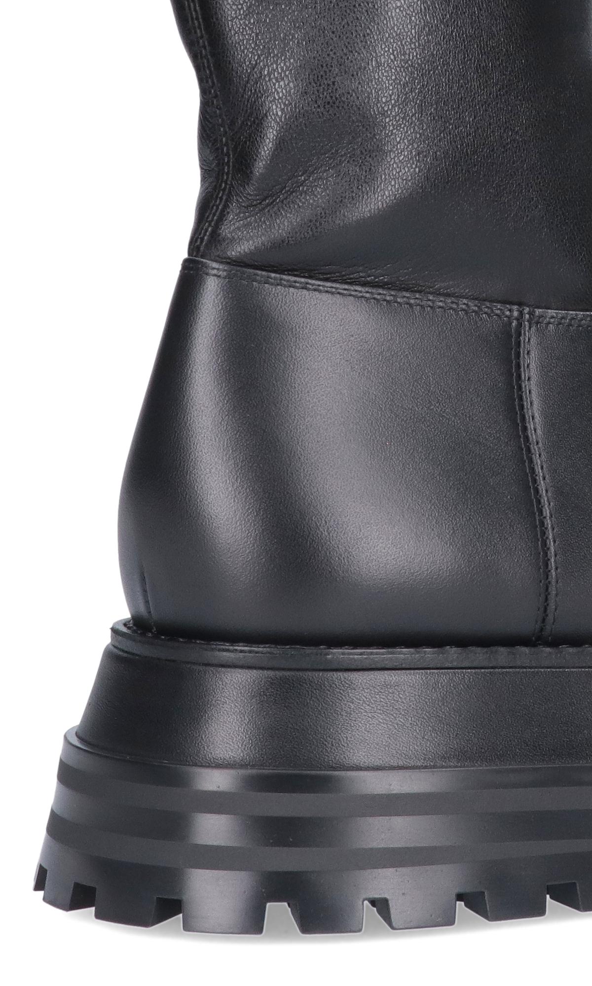 Burberry Leather Boots in Nero (Black) - Save 47% - Lyst
