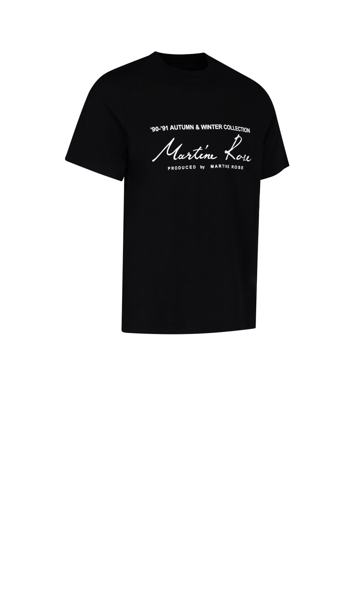 Martine Rose Cotton Logo T-shirt in Nero (Black) for Men - Lyst