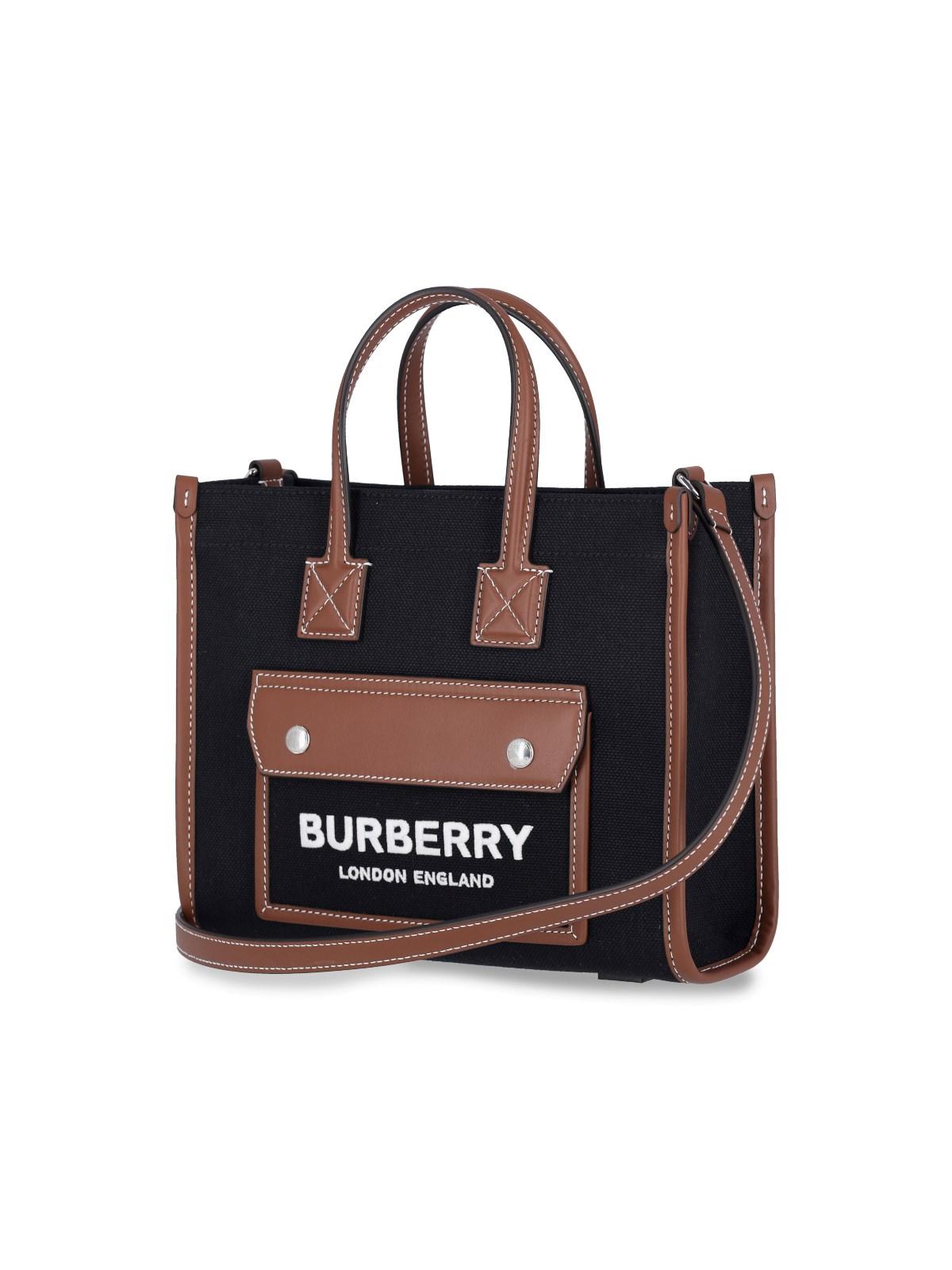 Burberry Check and Leather Mini Freya Tote – Luxxe