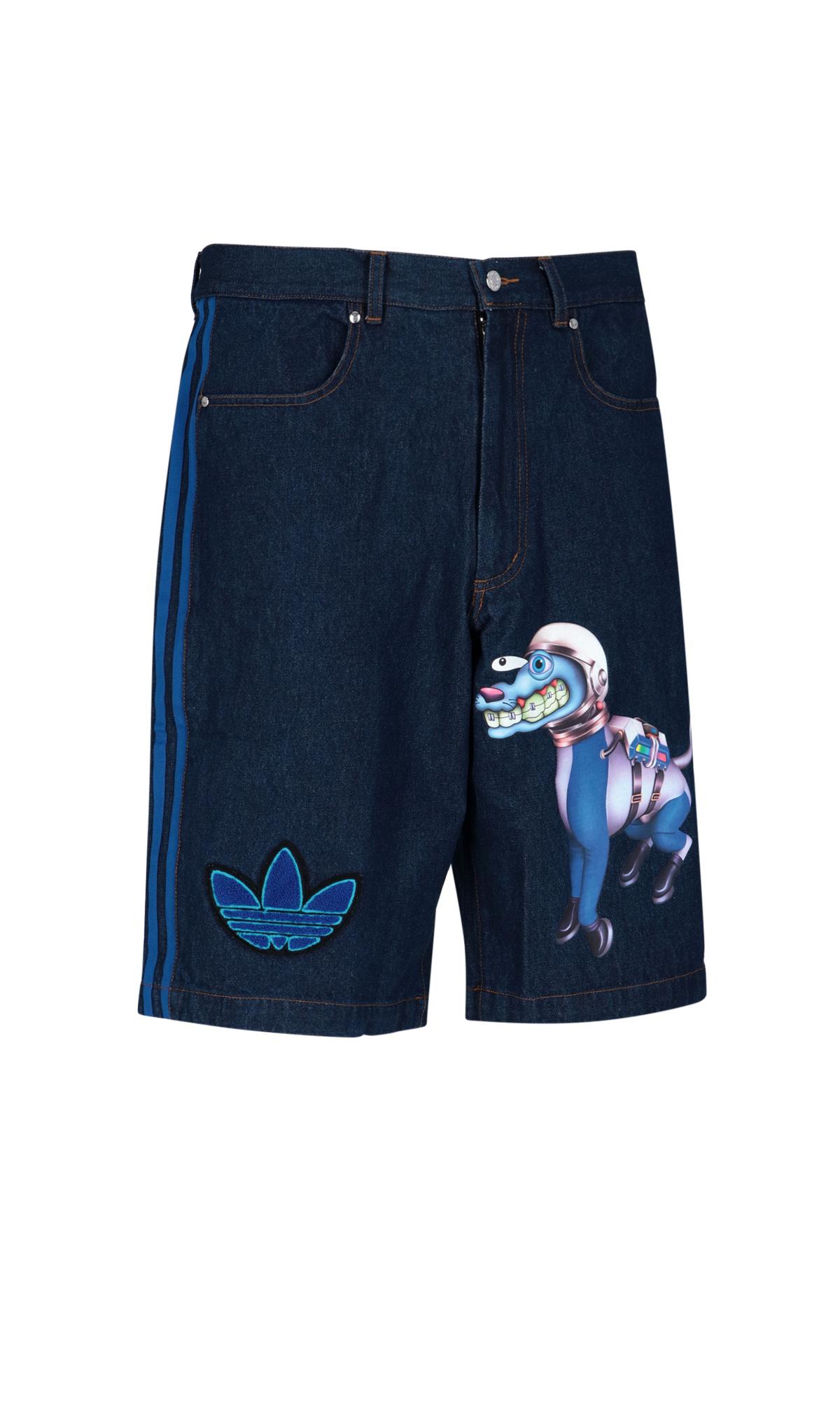 adidas Originals X Kerwin Frost Denim Bermuda Shorts in Blue for Men | Lyst