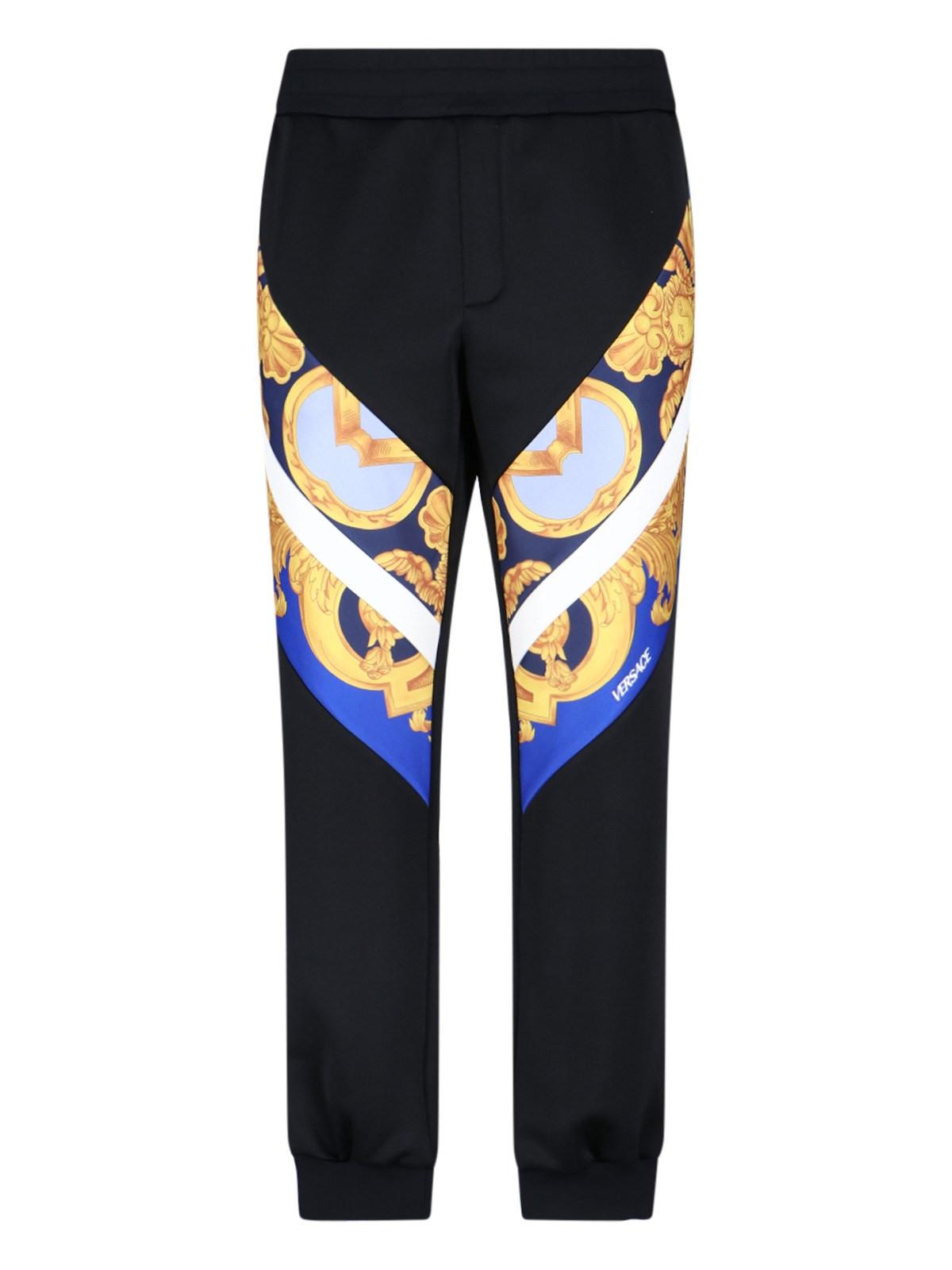 Versace "barocco 660" Sporty Pants in Blue for Men | Lyst