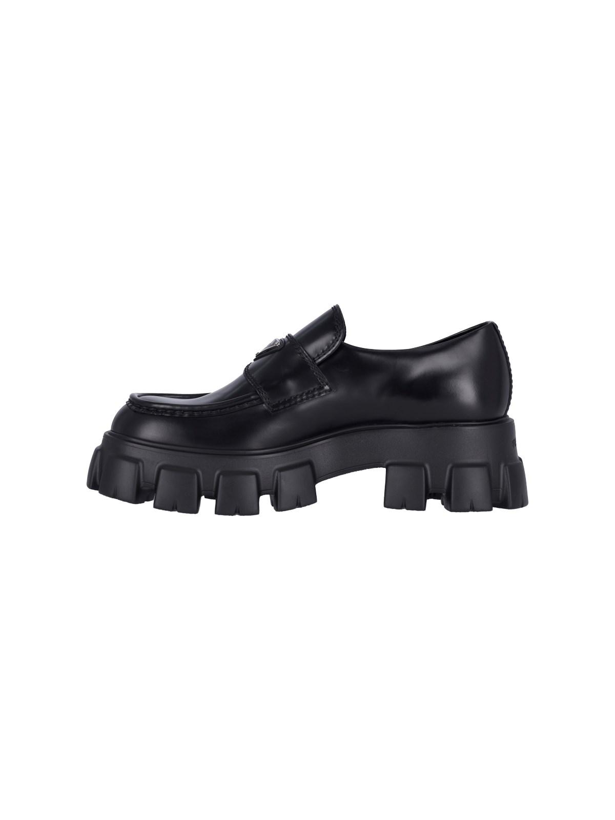 Prada "monolith" Loafers in Black for Men | Lyst