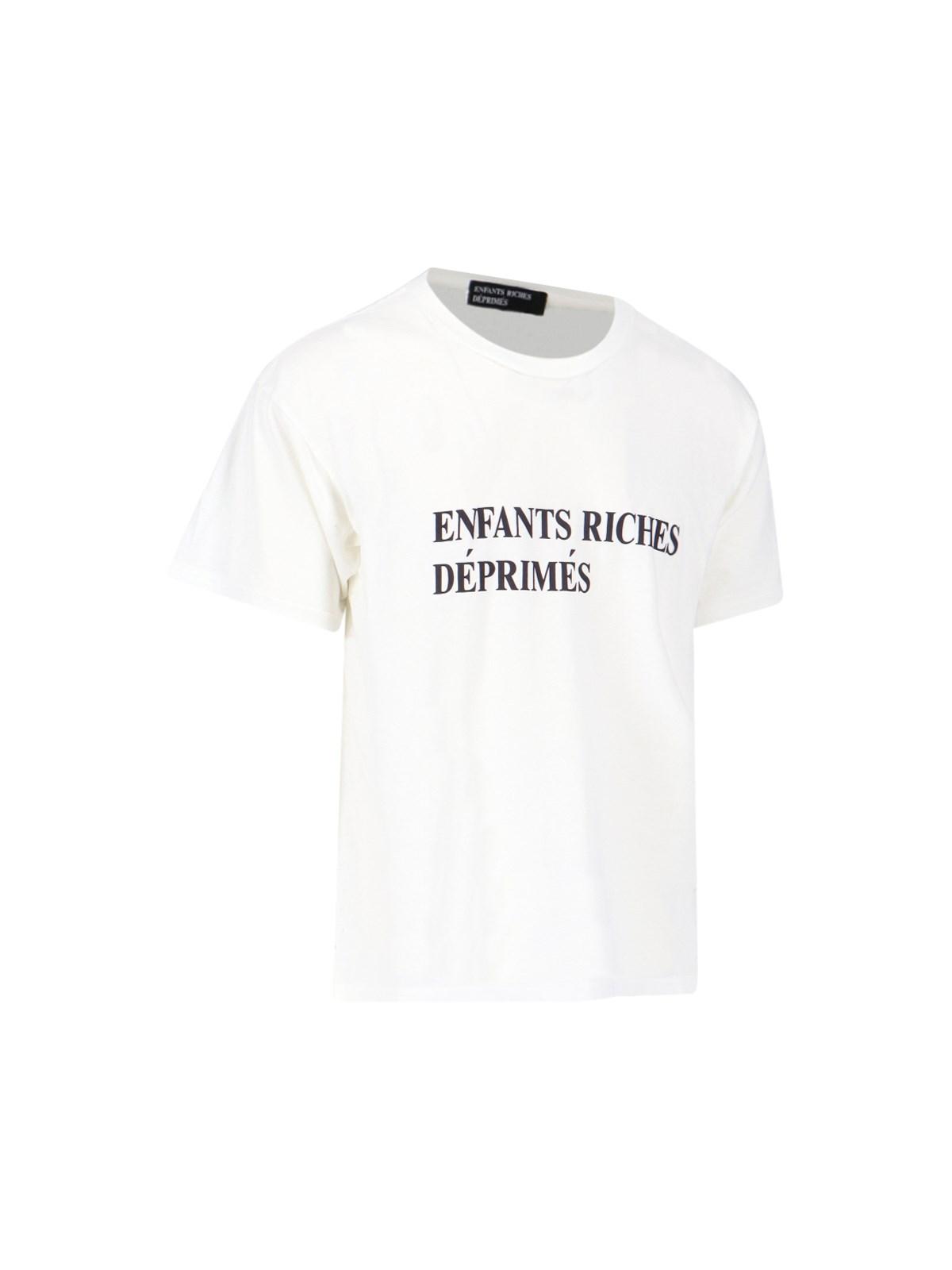 Enfants Riches Deprimes Logo T-shirt in White for Men | Lyst
