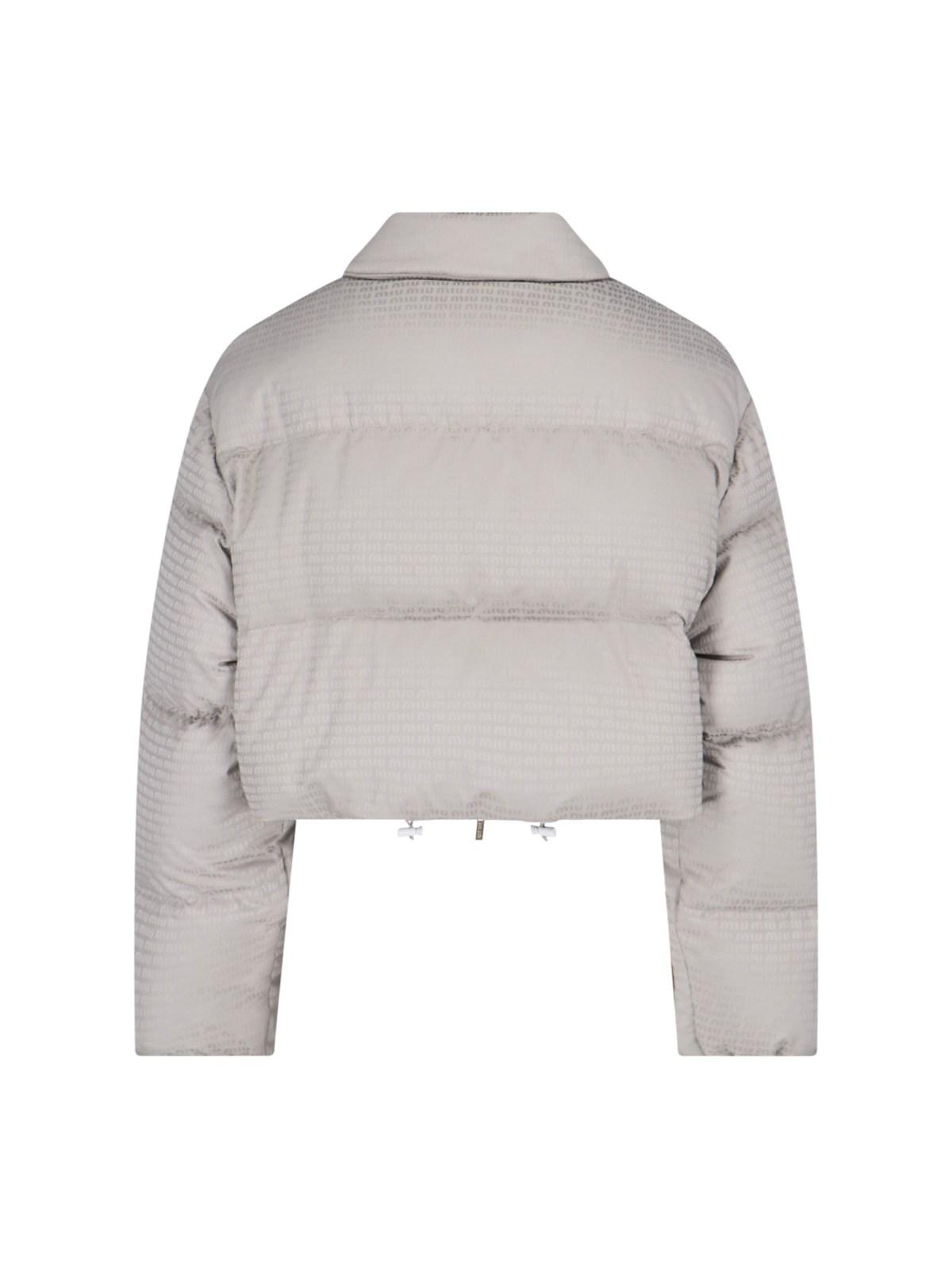 Miu Miu Jacket in Gray | Lyst