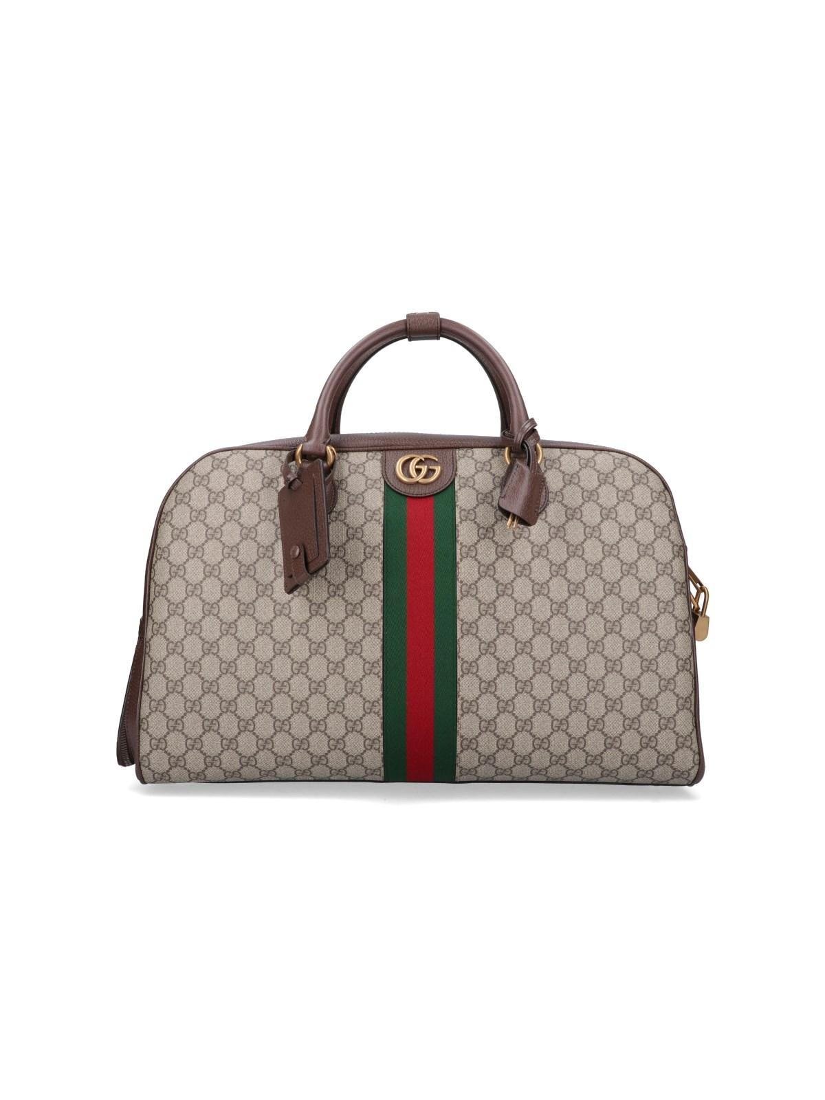 Gucci Savoy large duffle bag in red leather