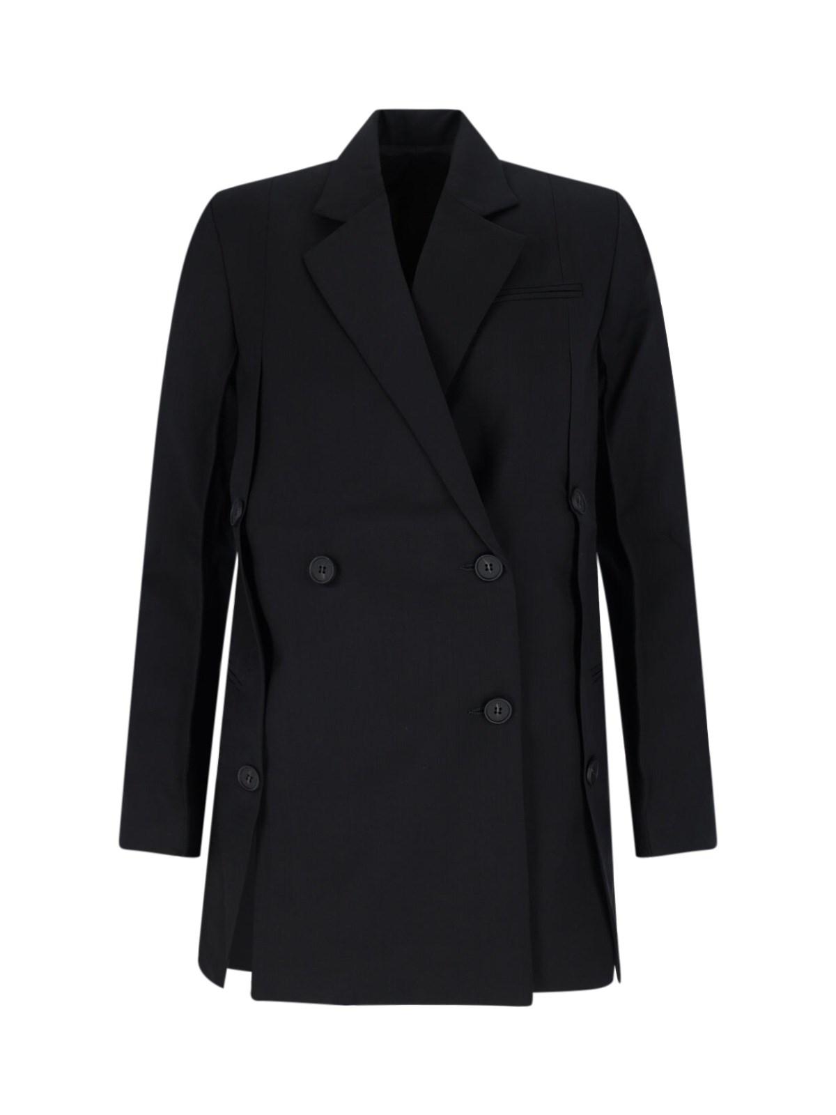 ボトムスその他 Eudon Choi Black Double-Breasted Blazer Eudon Choi double-breasted blazer - Black | EC23PF2J002BBLACK