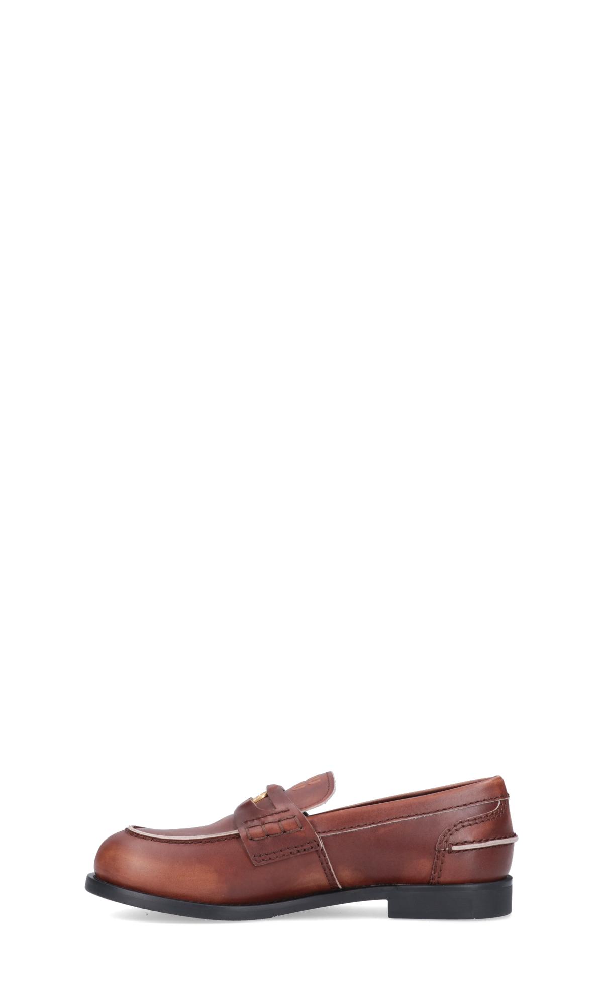 Miu Miu Loafers 'penny Loafers' in Brown | Lyst