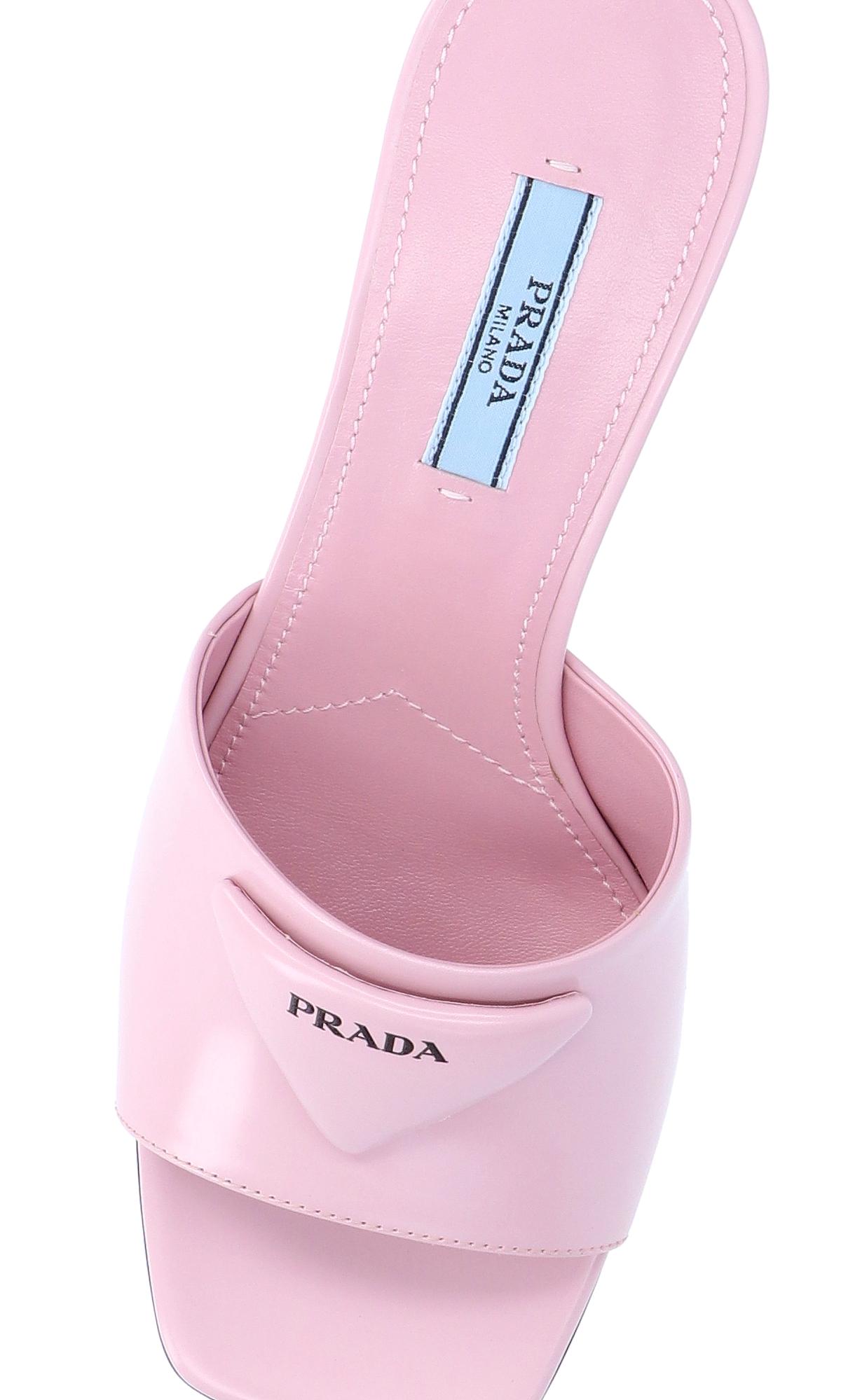 prada pink mules