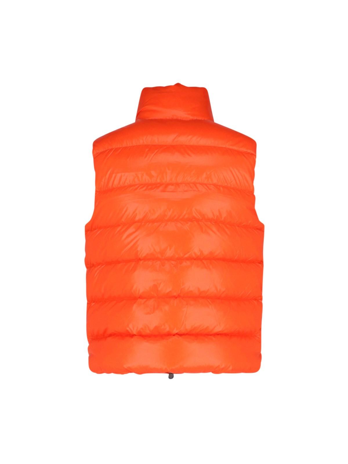 Moncler "tibb" Padded Vest in Orange for Men | Lyst