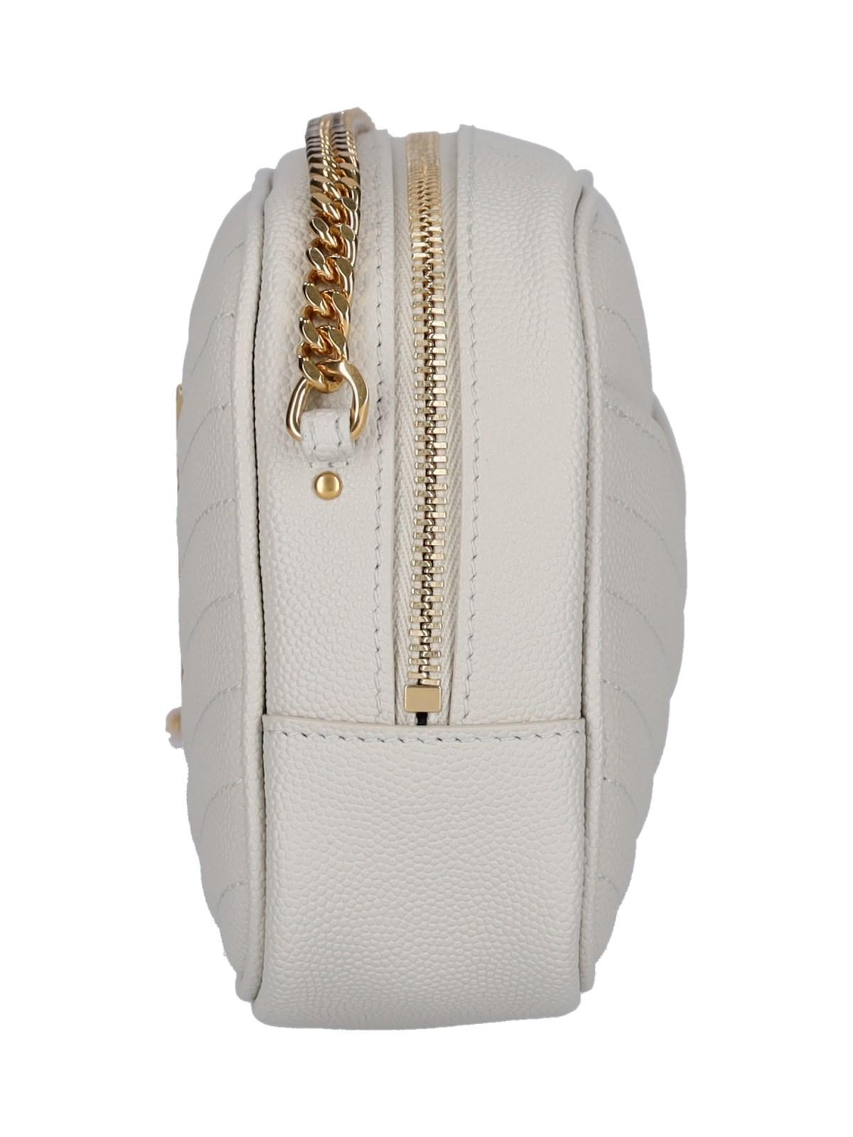 Saint Laurent White Mini Lou Bag