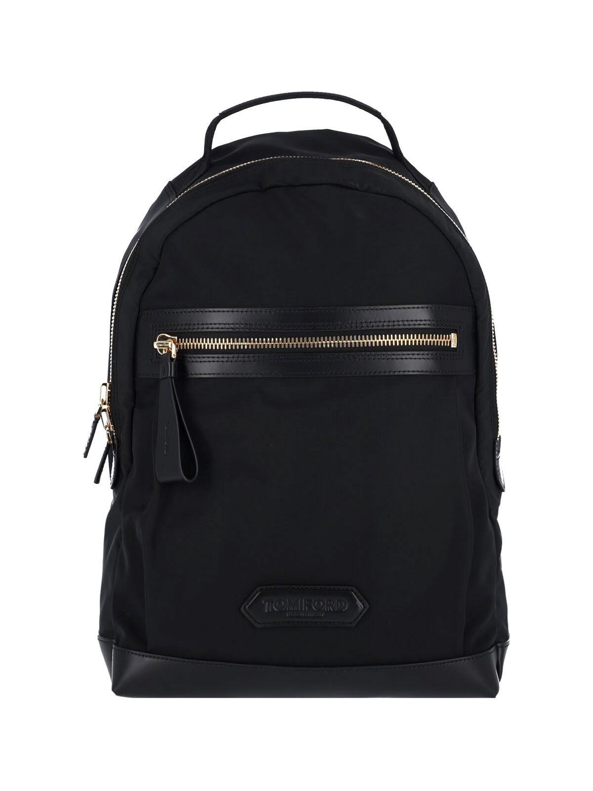 バックパック・リュック TOM FORD LEATHER BACKPACK TOM FORD Buckley Grained Leather Backpack | Black | FARFETCH