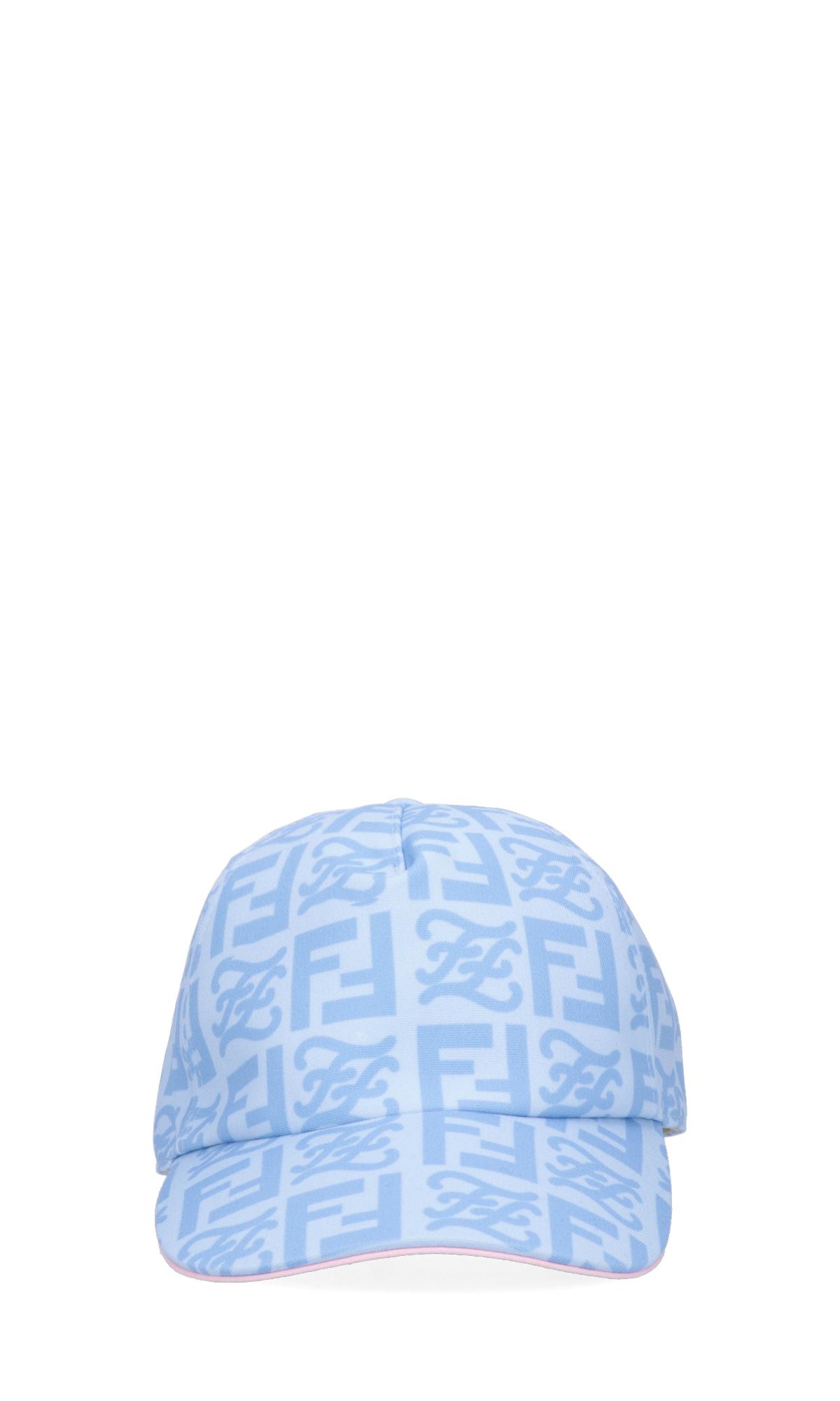 Fendi Logo Baseball Cap in Blue for Men 