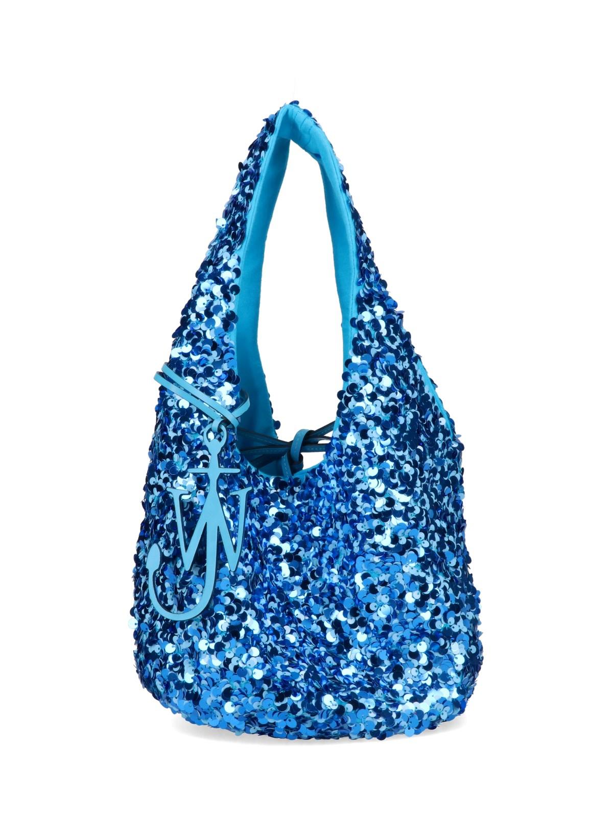 JW Anderson Sequin Bucket Bag in Blue | Lyst