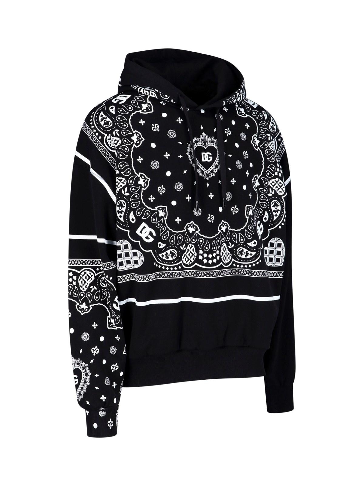 Dolce & Gabbana Bandana Hoodie in Black for Men | Lyst