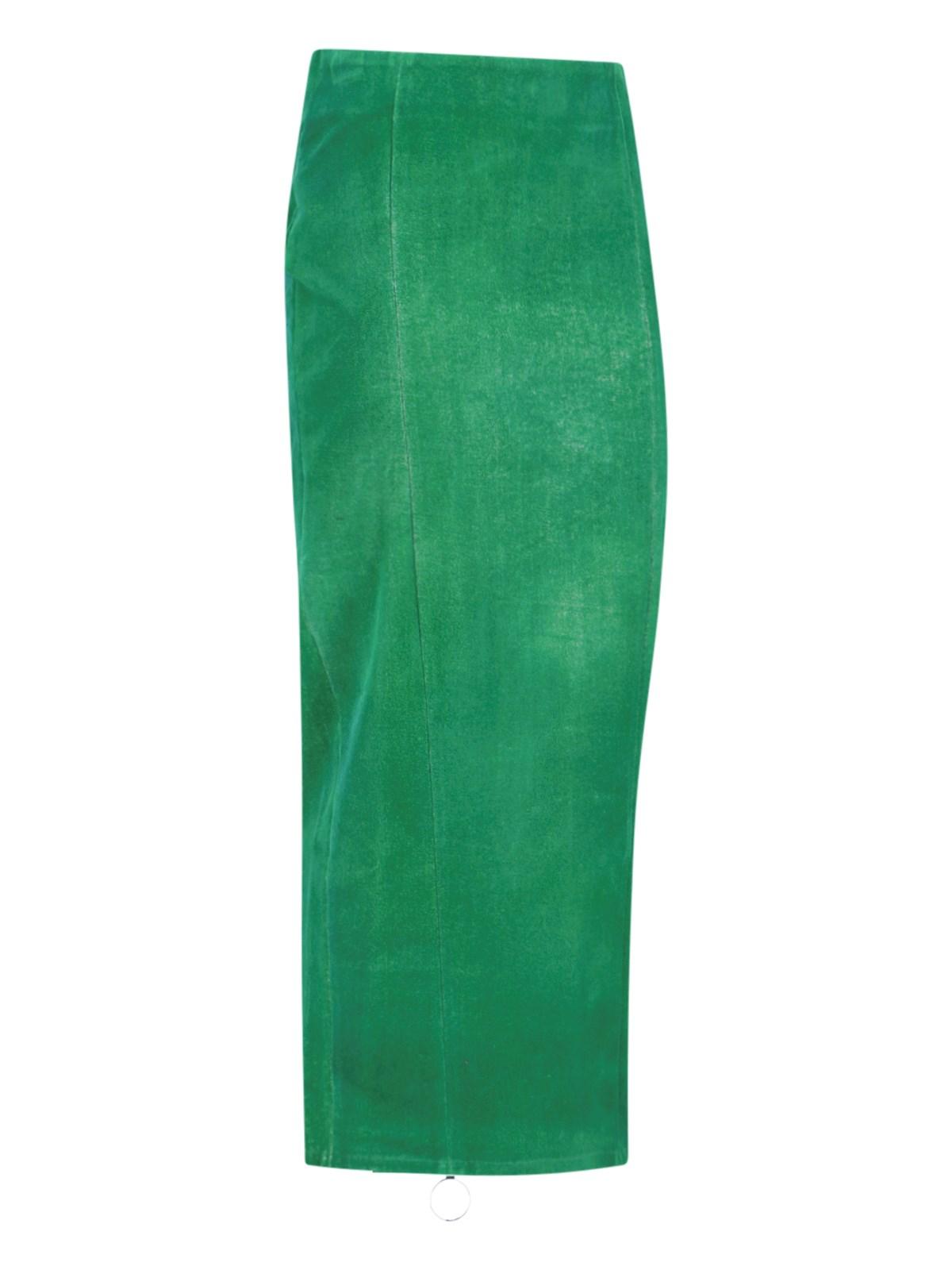 Velvet top hobble skirt