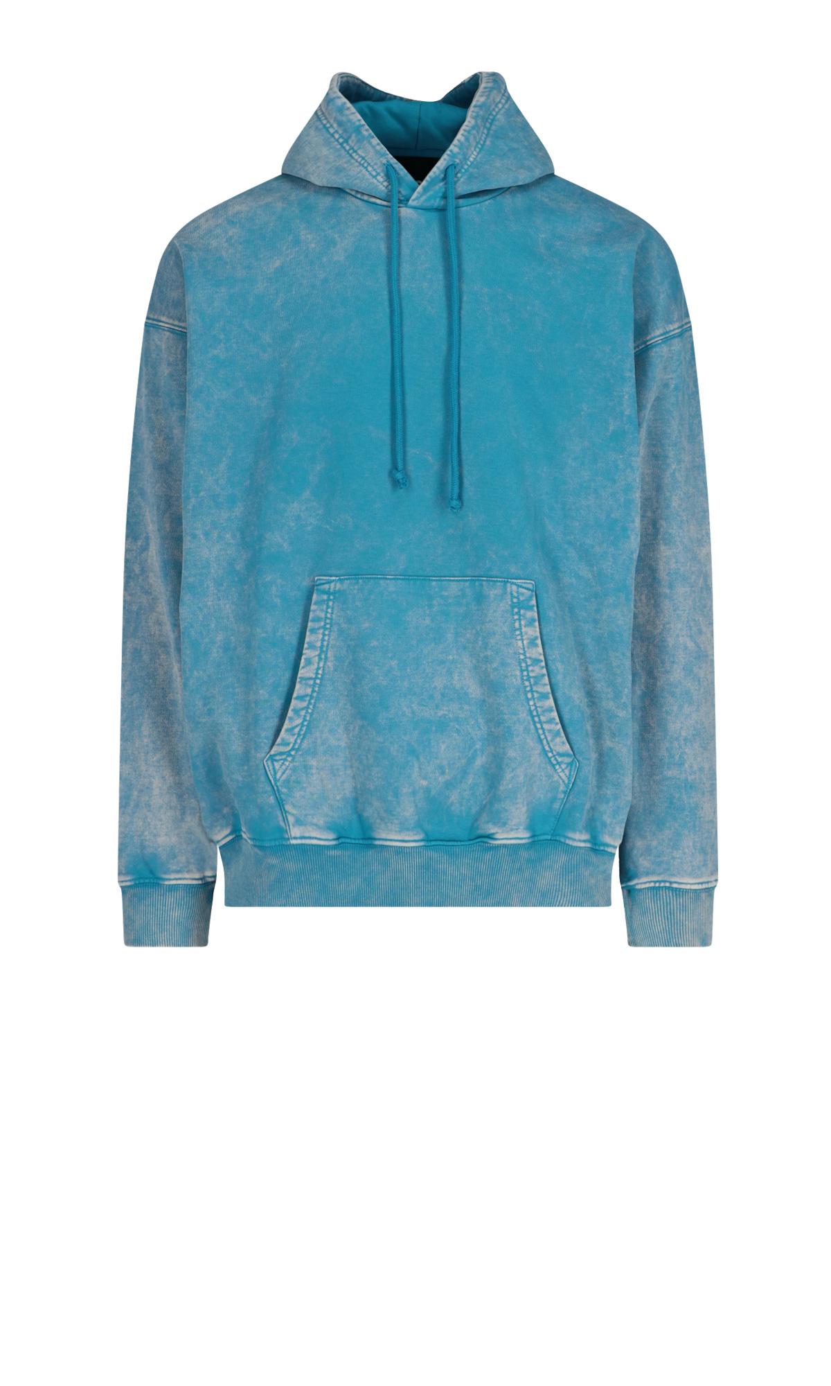 Acid wash blue hoodie sales
