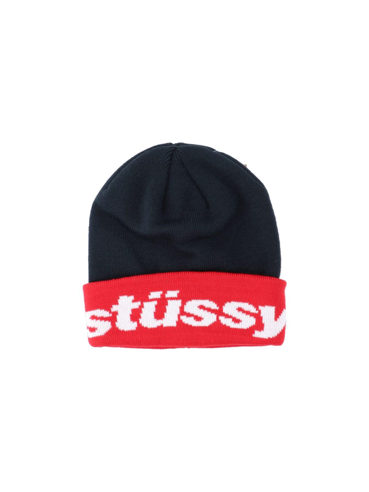 Stussy 'helvetica' Logo Cap in Red for Men | Lyst