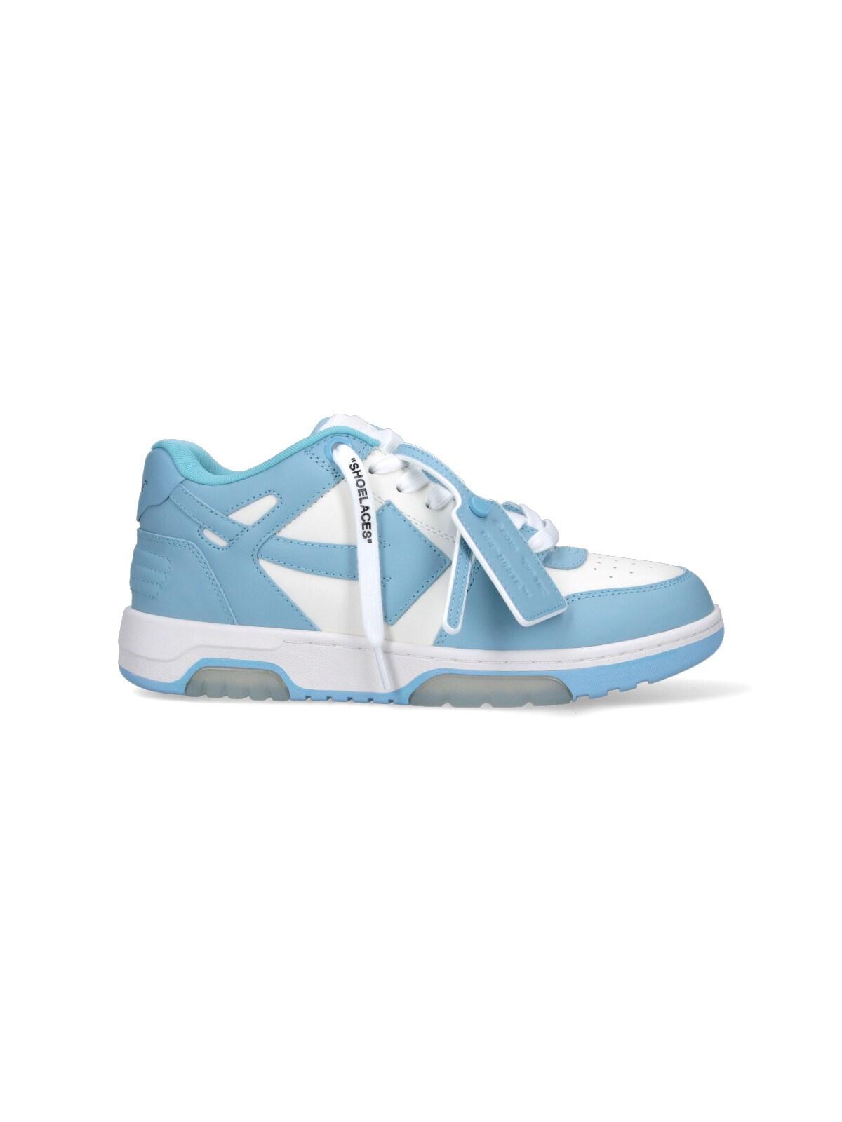off white blue sneakers