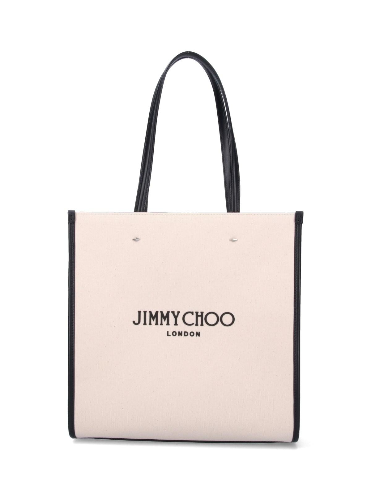 Jimmy Choo N/S Medium Tote Bag in Pink | Lyst Jimmy Choo N/S Medium Tote Bag in Pink | Lyst