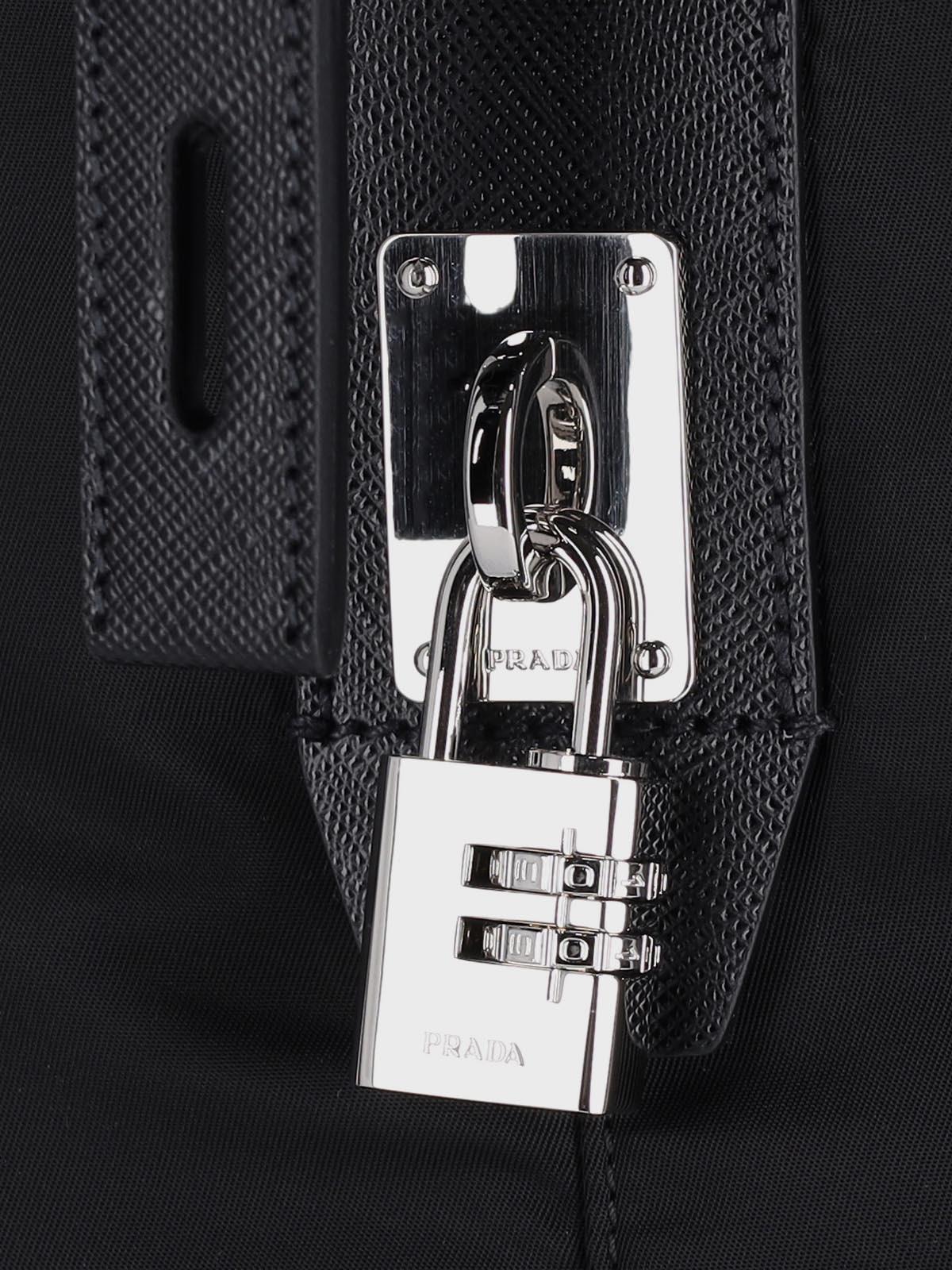 Prada Logo Travel Bag in Black Lyst UK