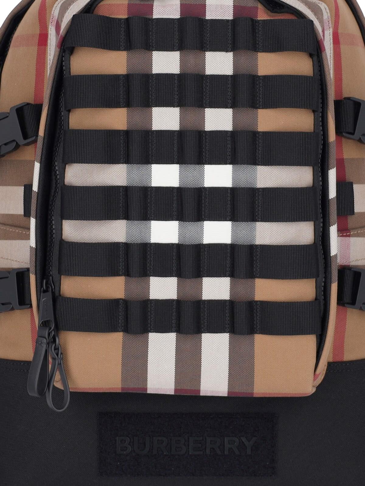 Burberry Vintage Check Backpack in Black for Men Lyst