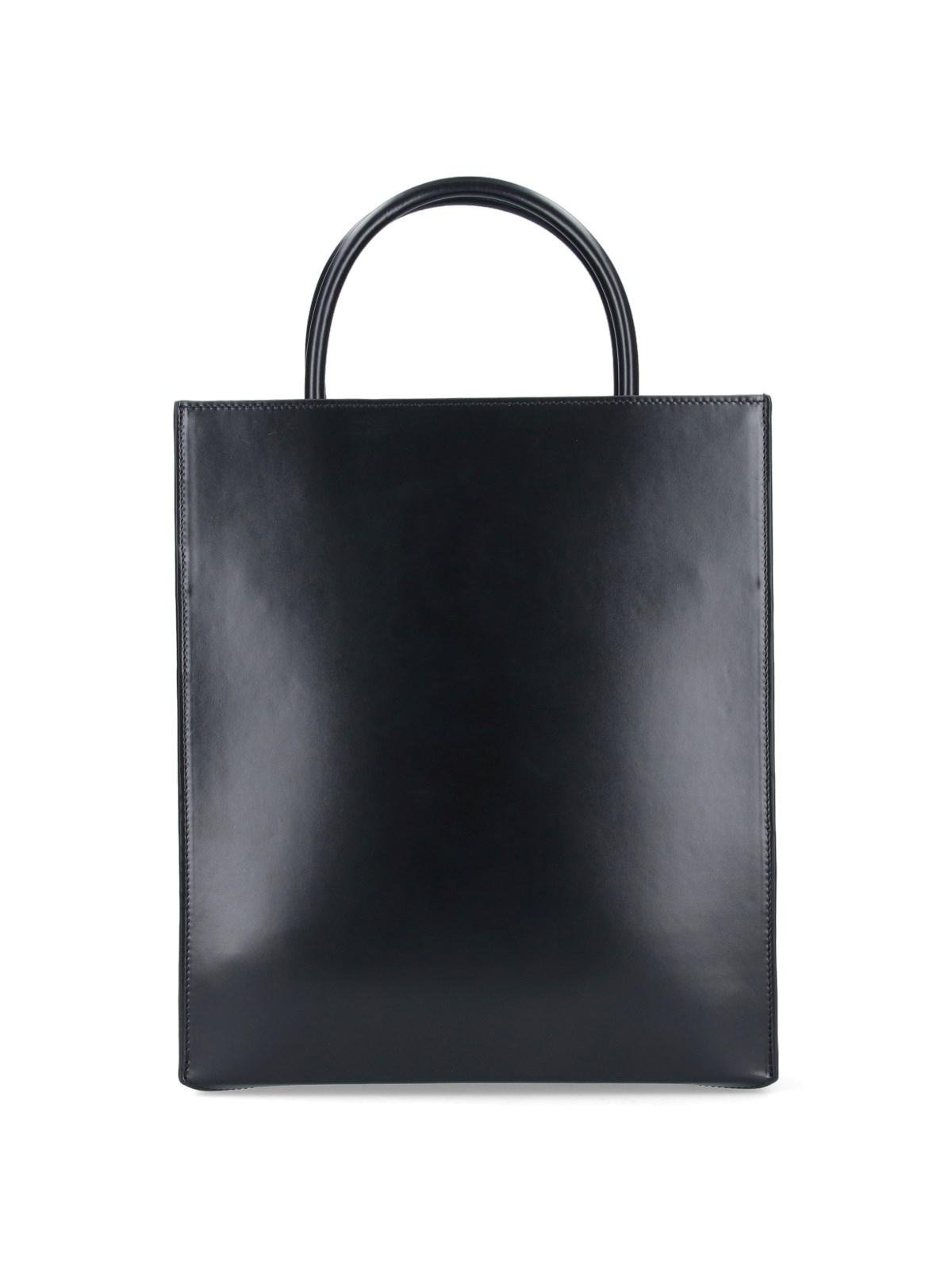 Standard A4 Tote bag in raffia Natural/Black - LOEWE