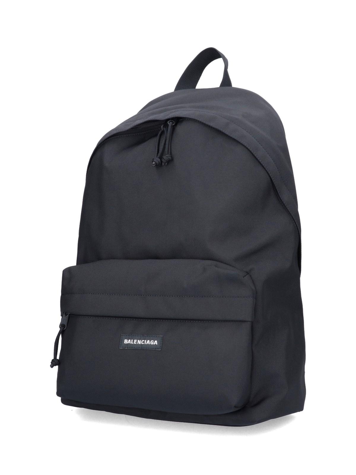 Balenciaga Logo Backpack in Blue for Men | Lyst